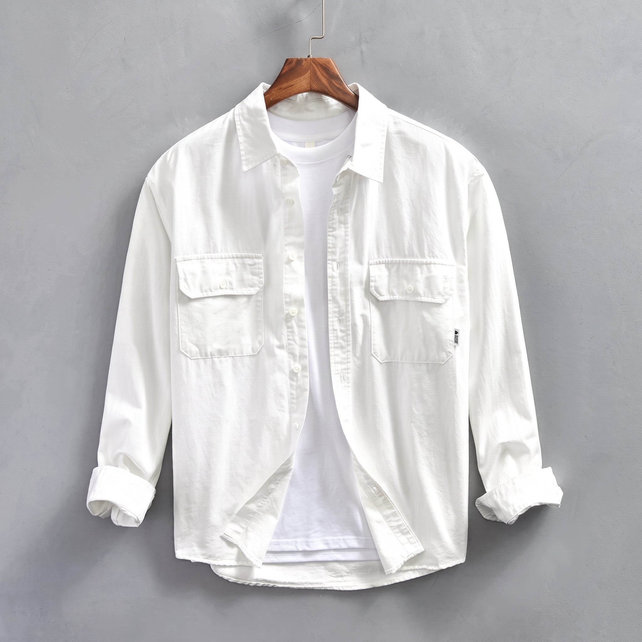 Arthur - Men's Button-Down Dual Flap Chest Pocket Shirt - Shirts - Green - Parker&Brooks