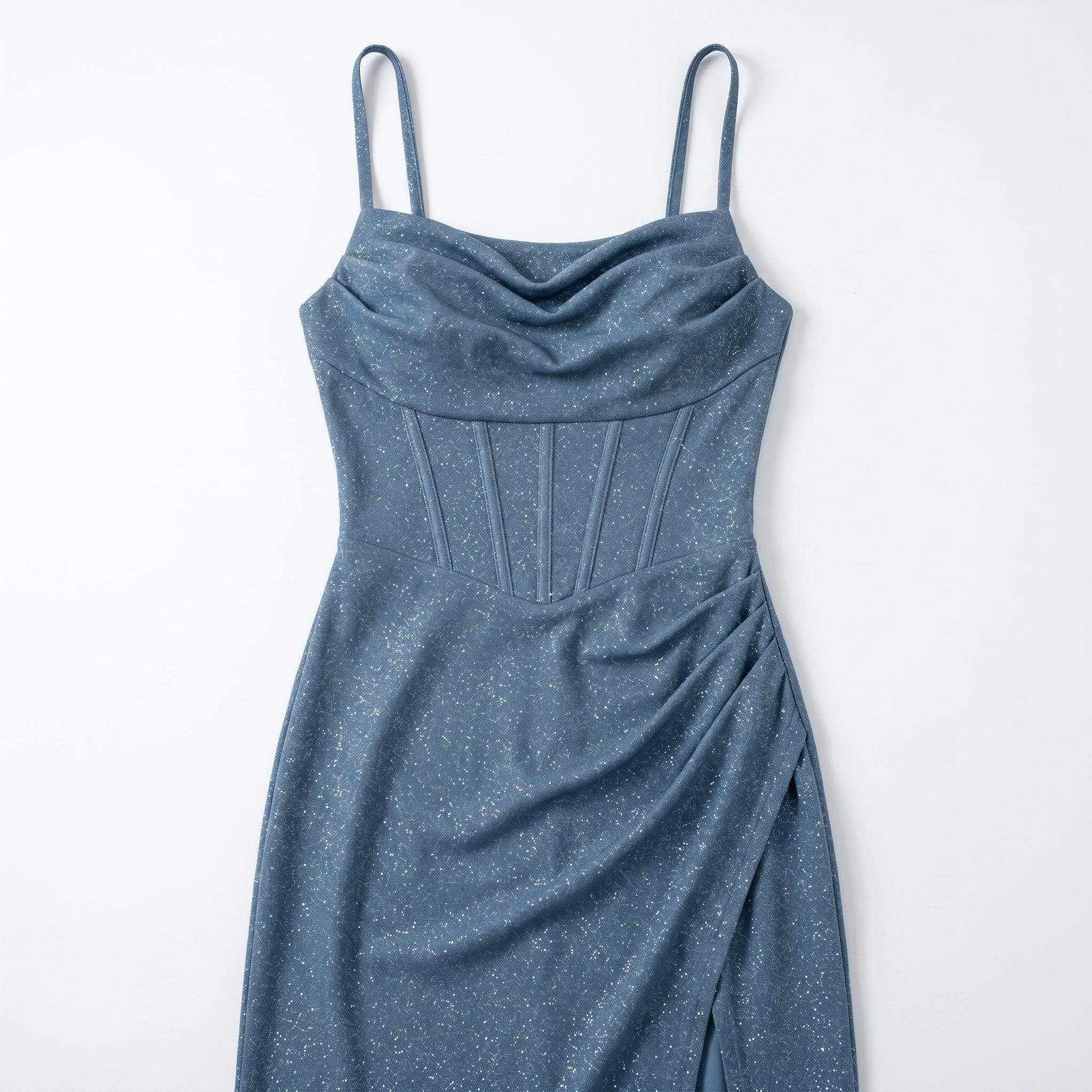 Ava - Women's Elegant Party Sequin Maxi Dress - Maxi Dress - Blue - Parker&Brooks