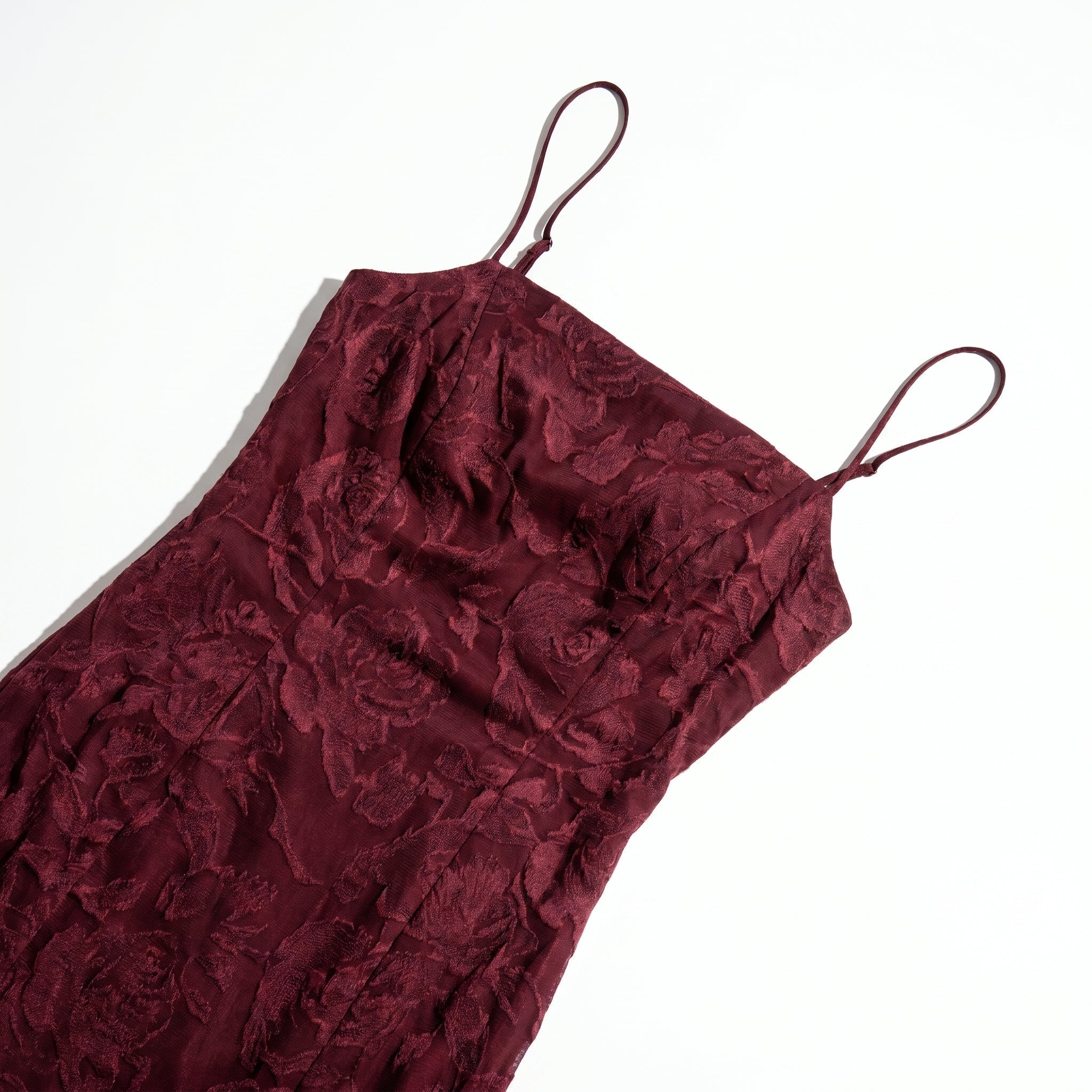 Ava - Women's Formal Evening Lace Maxi Dress - Maxi Dress - Burgundy - Parker&Brooks
