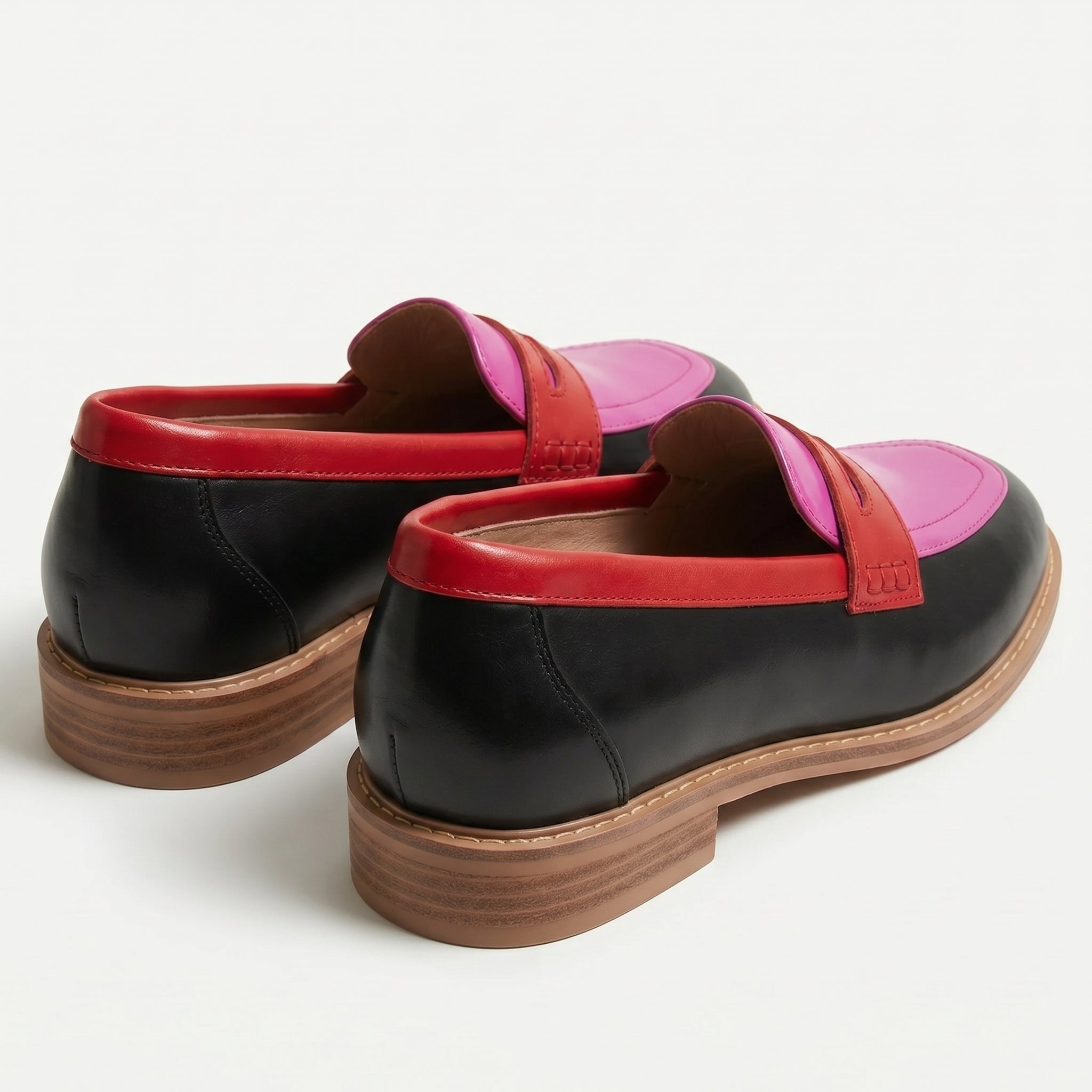 Beatrice - Women's Round Toe Loafers - Loafers - Pink - Parker&Brooks