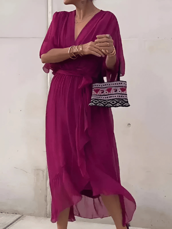 Bertha – Timeless Wrap Midi Dress