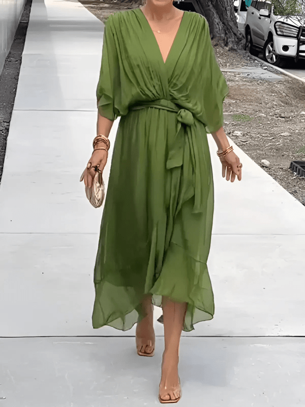 Bertha – Timeless Wrap Midi Dress