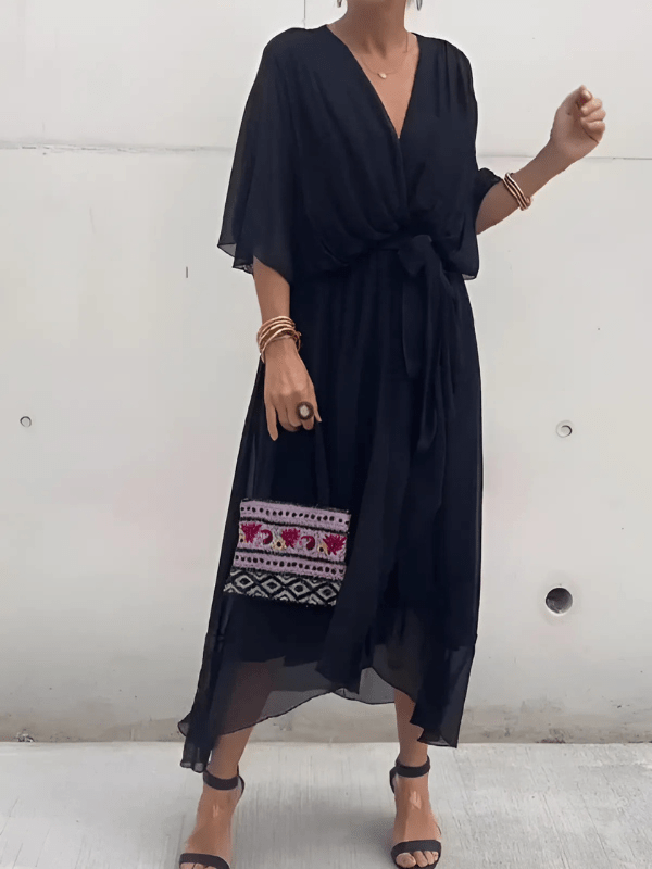 Bertha – Timeless Wrap Midi Dress