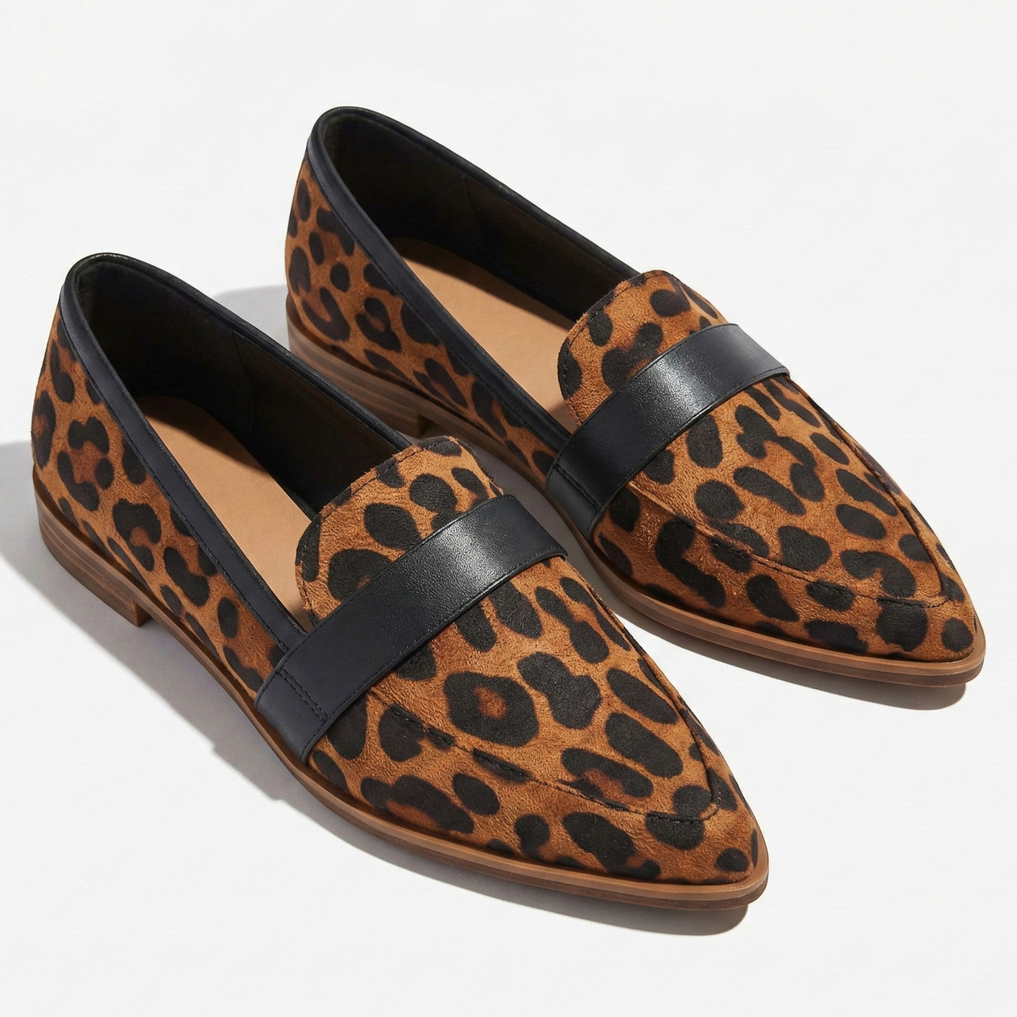 Charlotte - Women's Slip - on Loafers with Contoured Insole - Loafers - Orange - Parker&Brooks