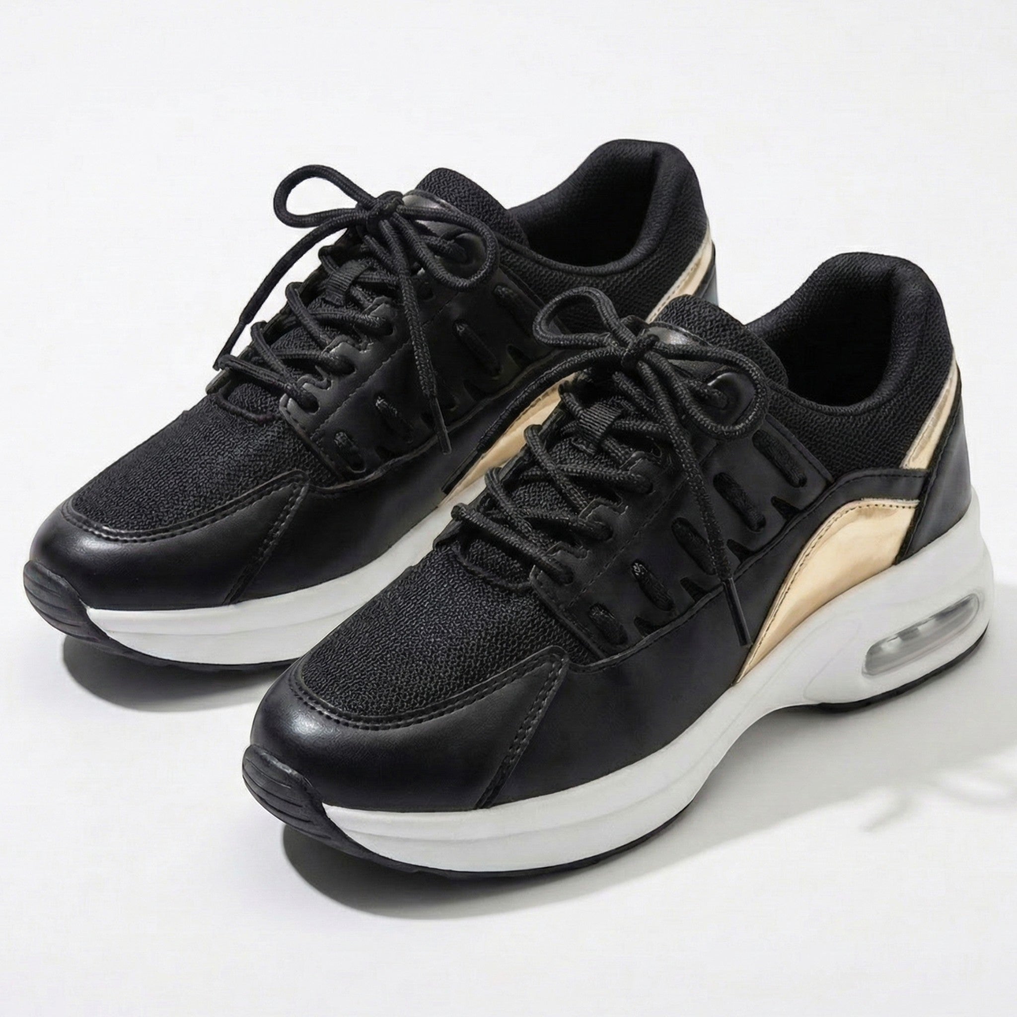 Chloe - Women's Orthopedic Cushioned Sneaker - Shoes - Black - Parker&Brooks