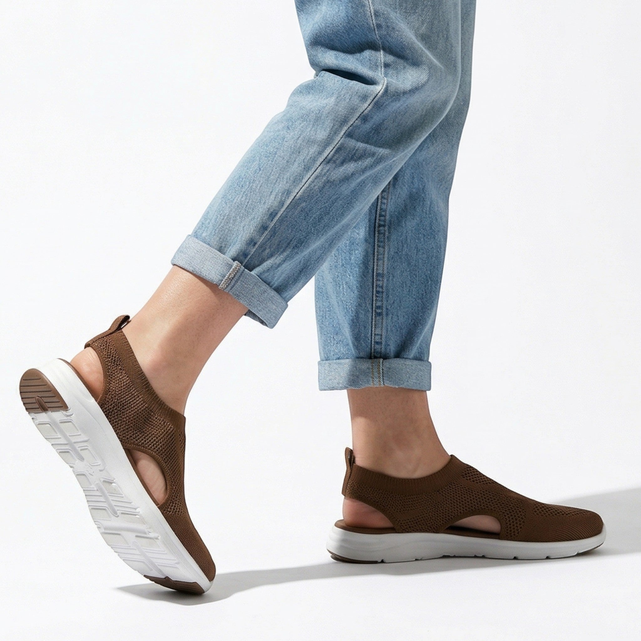 Chloe - Women's Orthopedic Breathable Sandals - Sandal - Brown - Parker&Brooks
