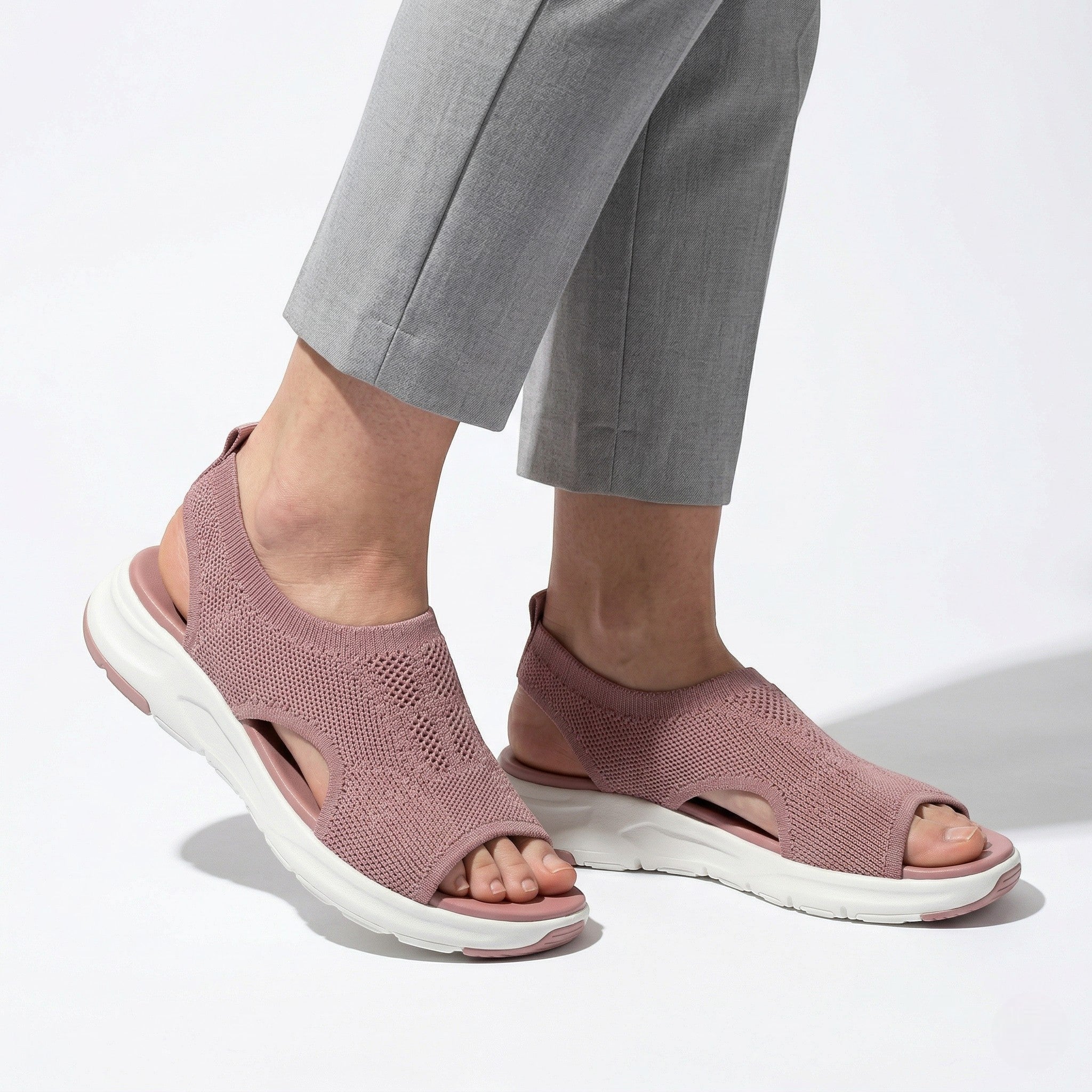 Chloe - Women's Orthopedic Breathable Sandals - Sandal - Pink - Parker&Brooks