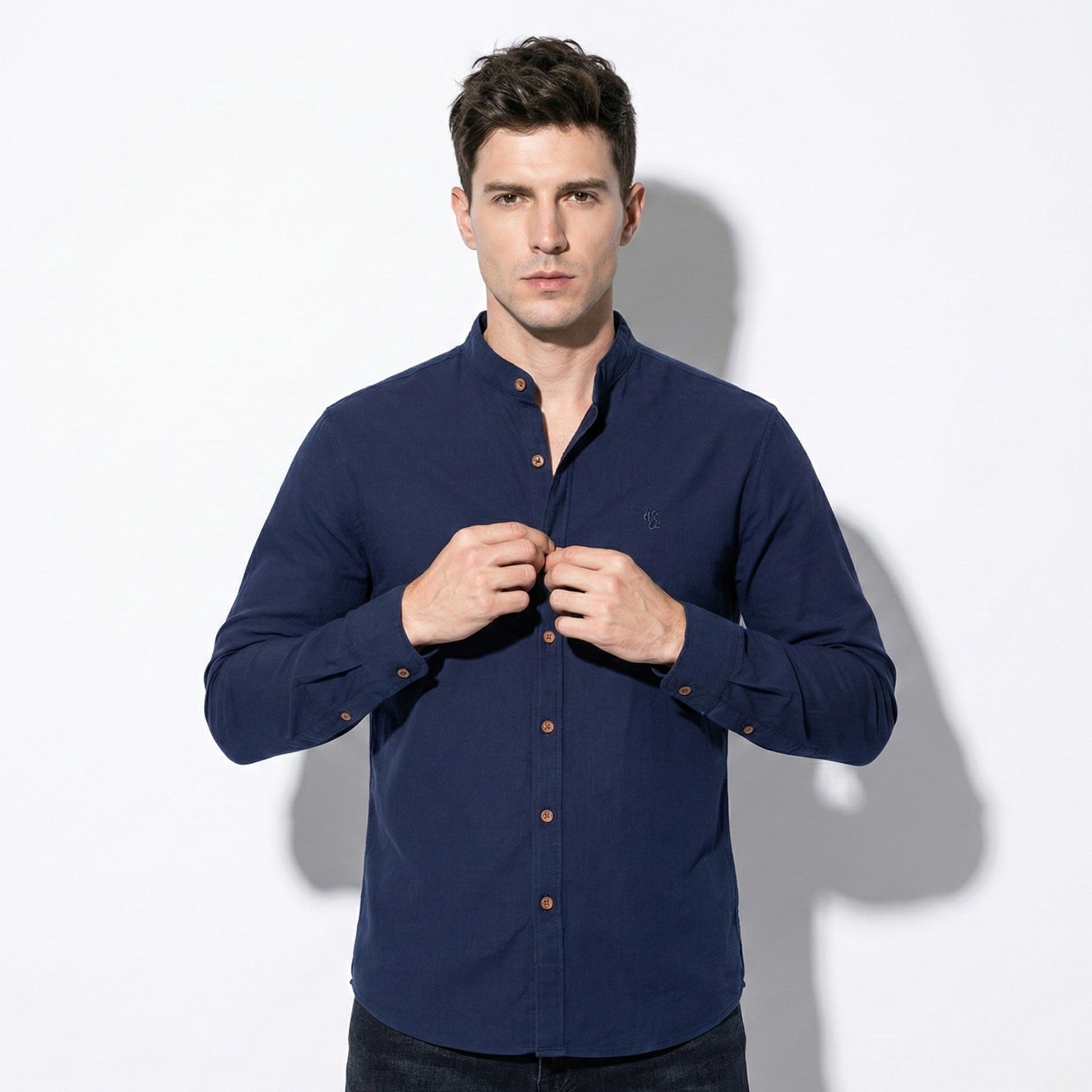 Christopher – Men’s Long Sleeve Shirt with Classic Collar