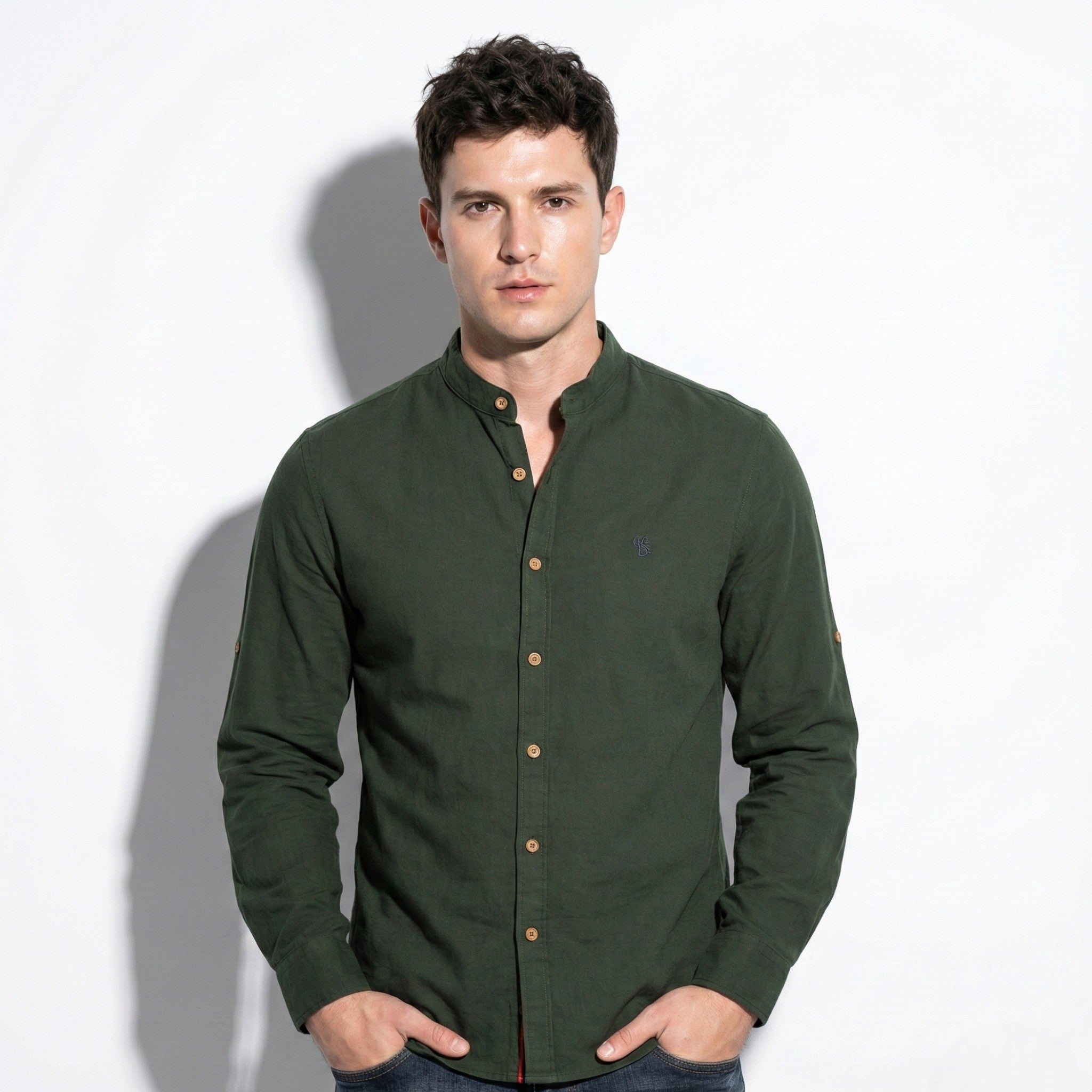 Christopher – Men’s Long Sleeve Shirt with Classic Collar
