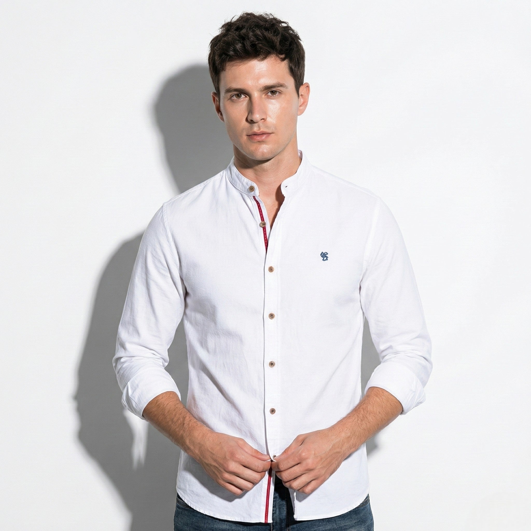 Christopher – Men’s Long Sleeve Shirt with Classic Collar