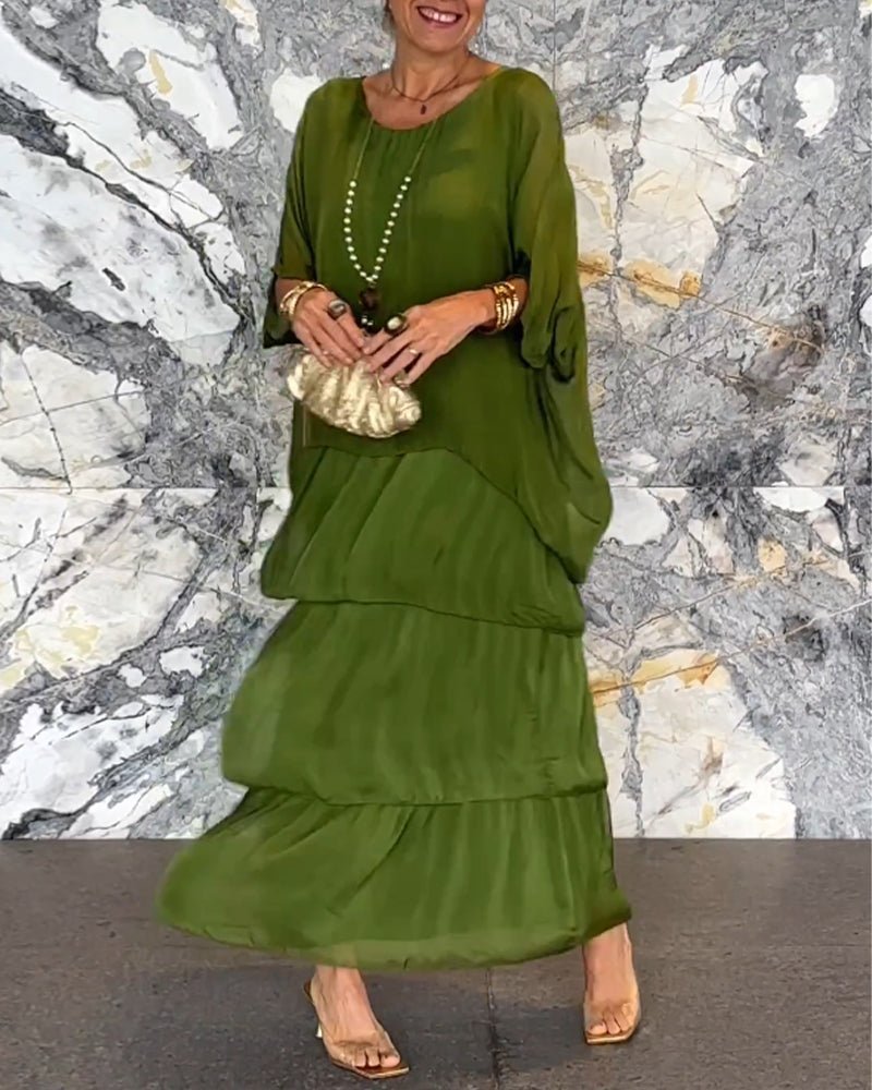 Clara – Elegant A-Line Maxi Dress