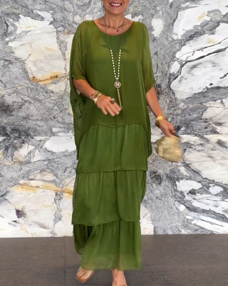 Clara – Elegant A-Line Maxi Dress
