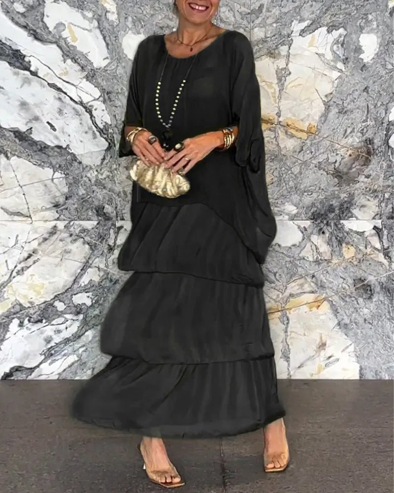 Clara – Elegant A-Line Maxi Dress
