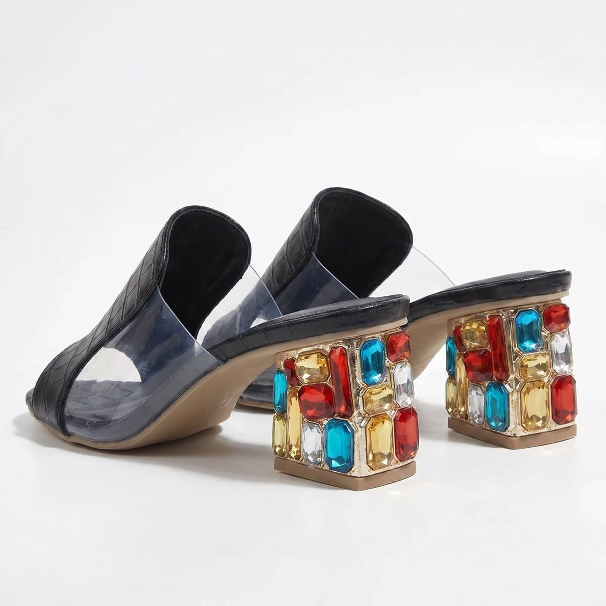 Clara - Women's Block Heel Sandals - Sandals - Black - Parker&Brooks