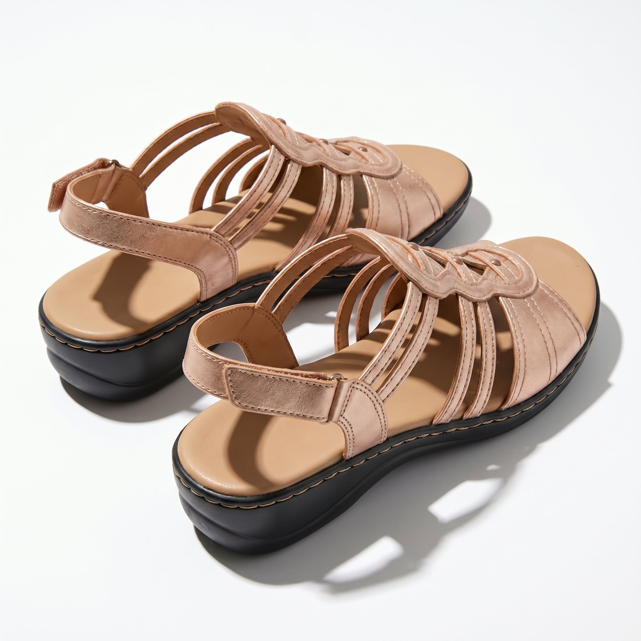 Daisy - Women's Strap Slingback Sandals - Sandals - Rose gold - Parker&Brooks