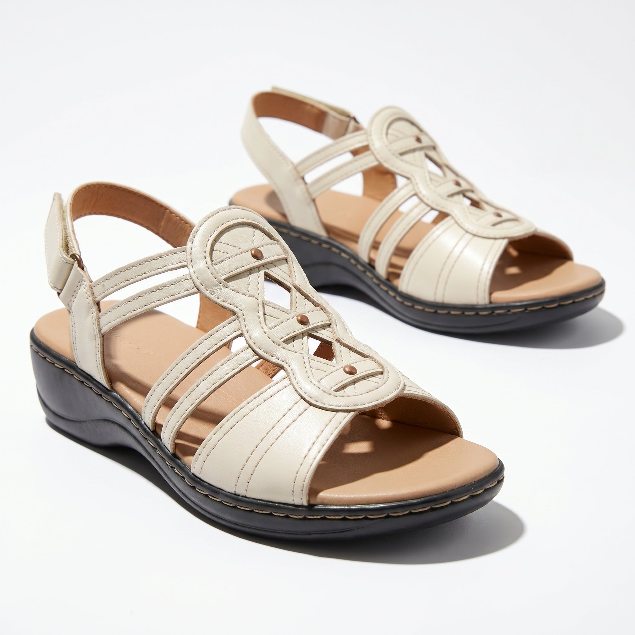 Daisy - Women's Strap Slingback Sandals - Sandals - White - Parker&Brooks