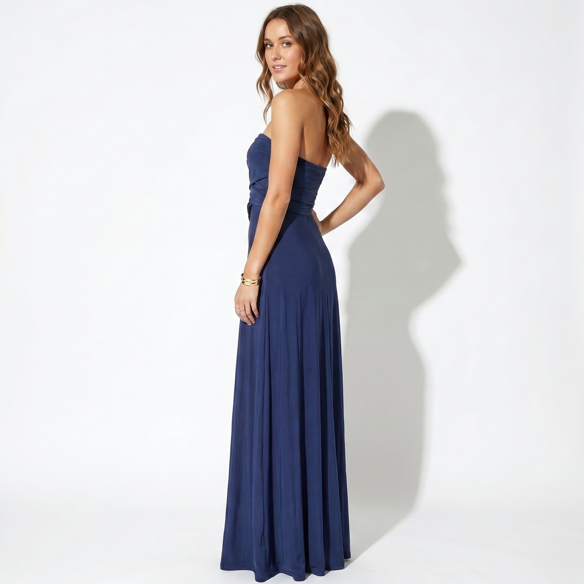 Danielle - Women's 3 - Way Wedding Guest Maxi Dress - Dress - Dark Blue - Parker&Brooks