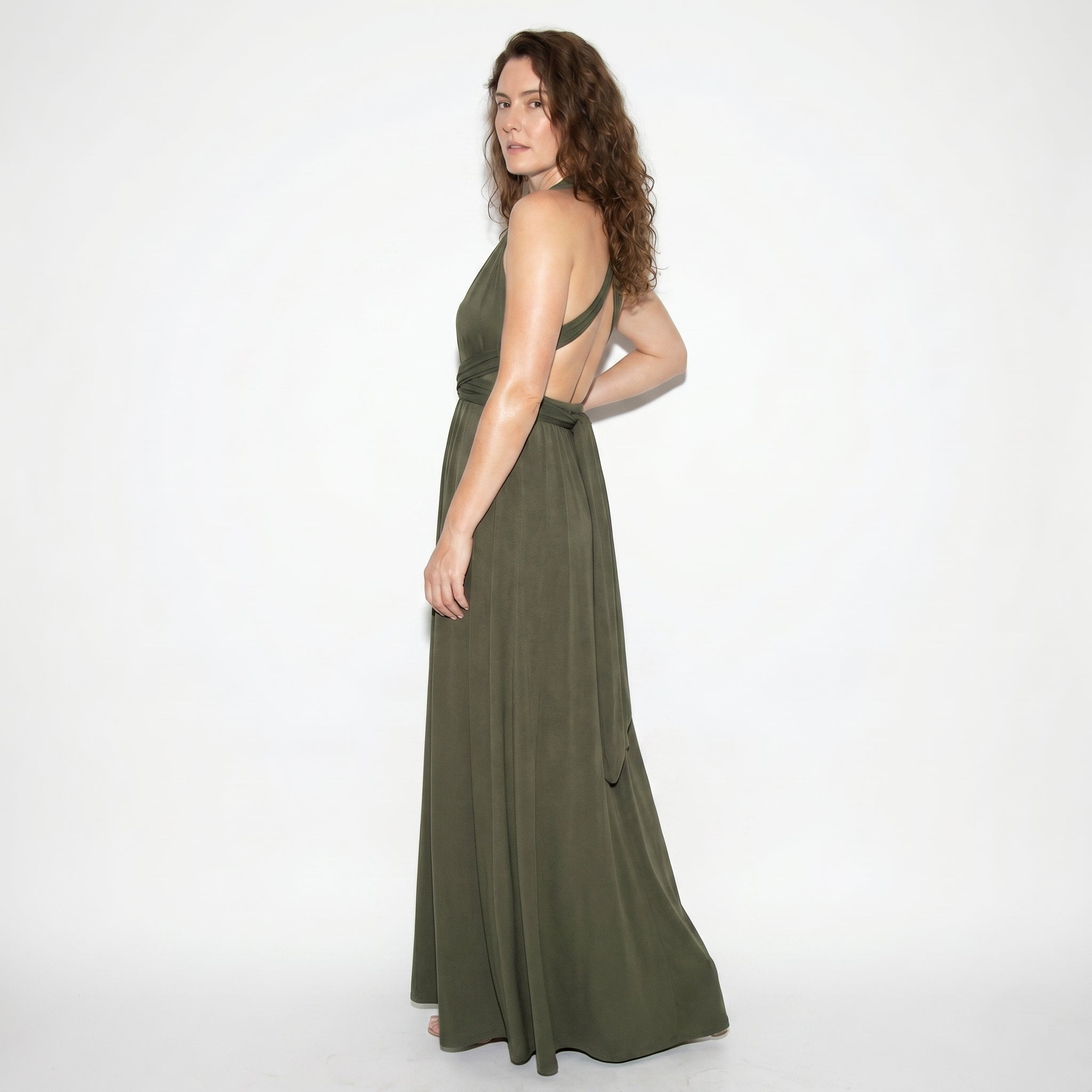 Danielle - Women's 3 - Way Wedding Guest Maxi Dress - Dress - Green - Parker&Brooks