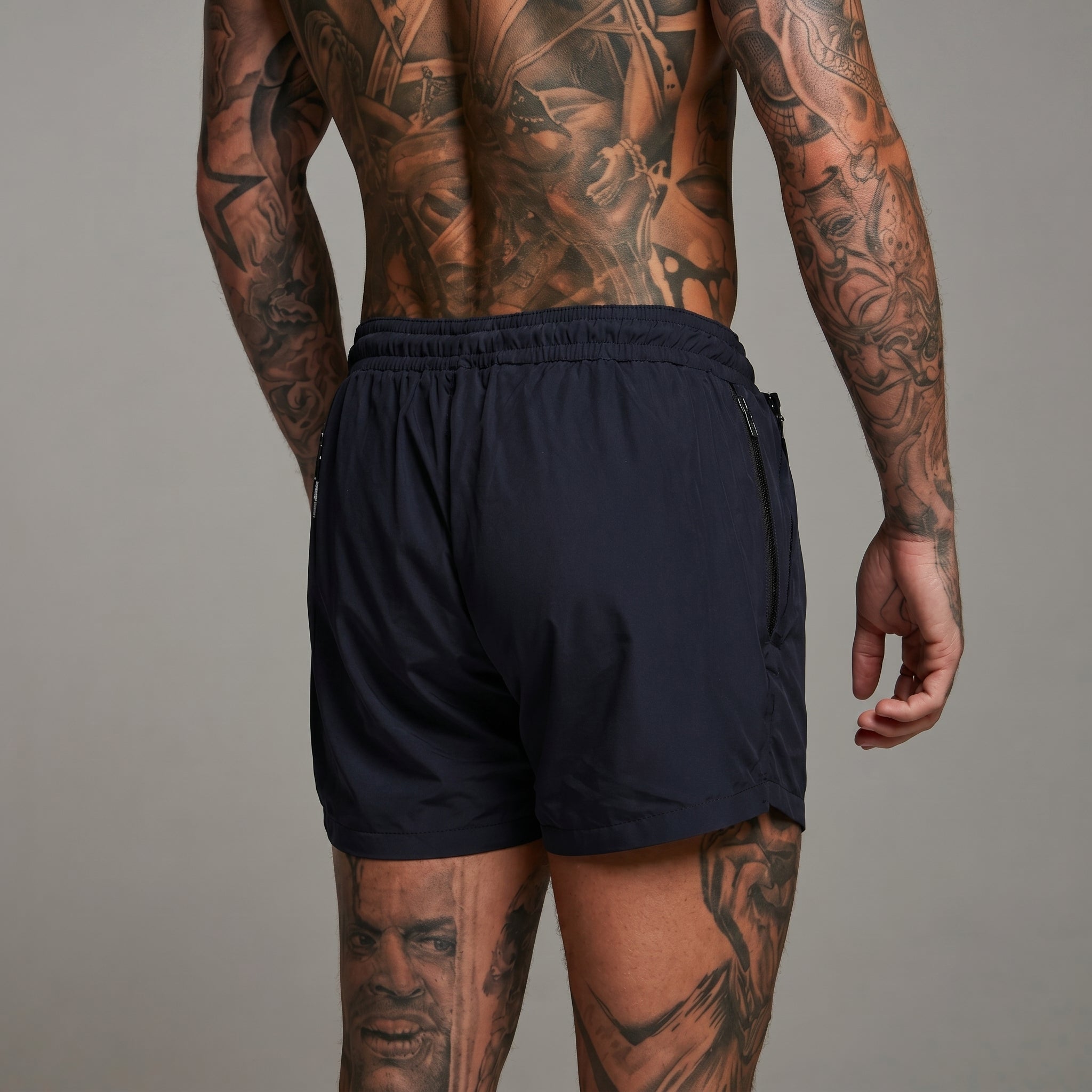 David - Men's Summer Relaxed Fit Swim Shorts with Zip Pockets