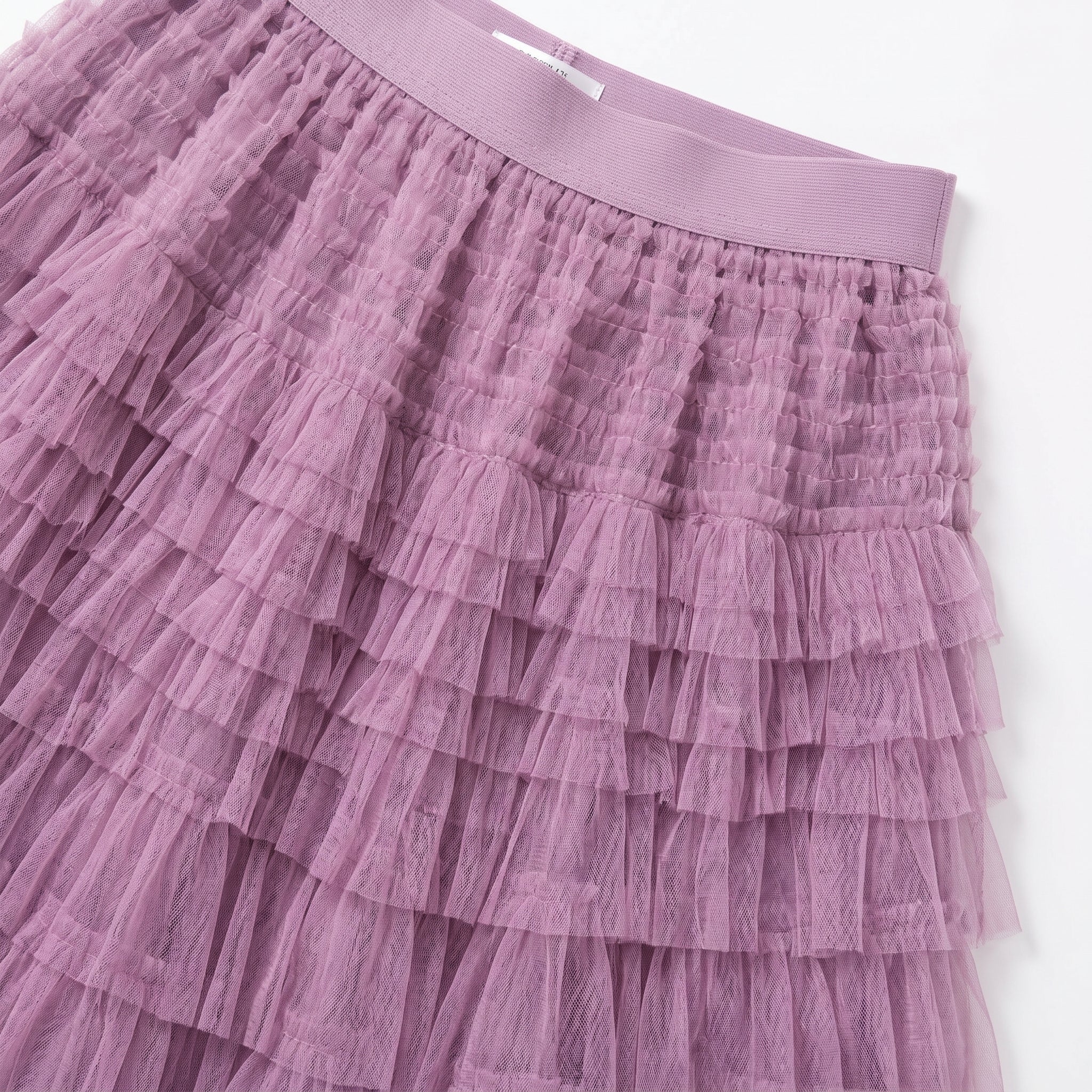Dianne - Women's Summer Tiered Ruffle Tulle Maxi Skirt - Skirts - Purple - Parker&Brooks