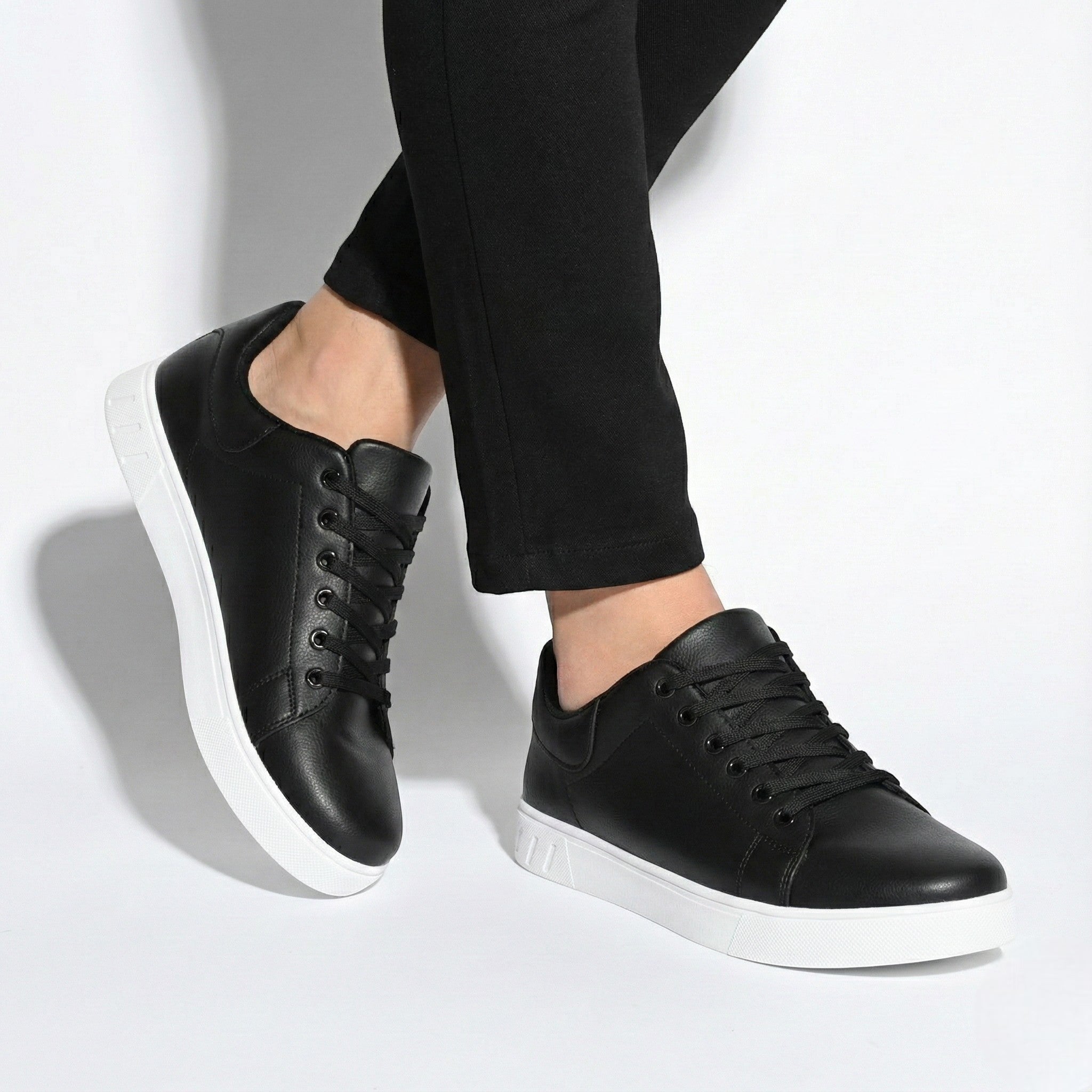Edward - Men's Leather Low-Top Sneakers