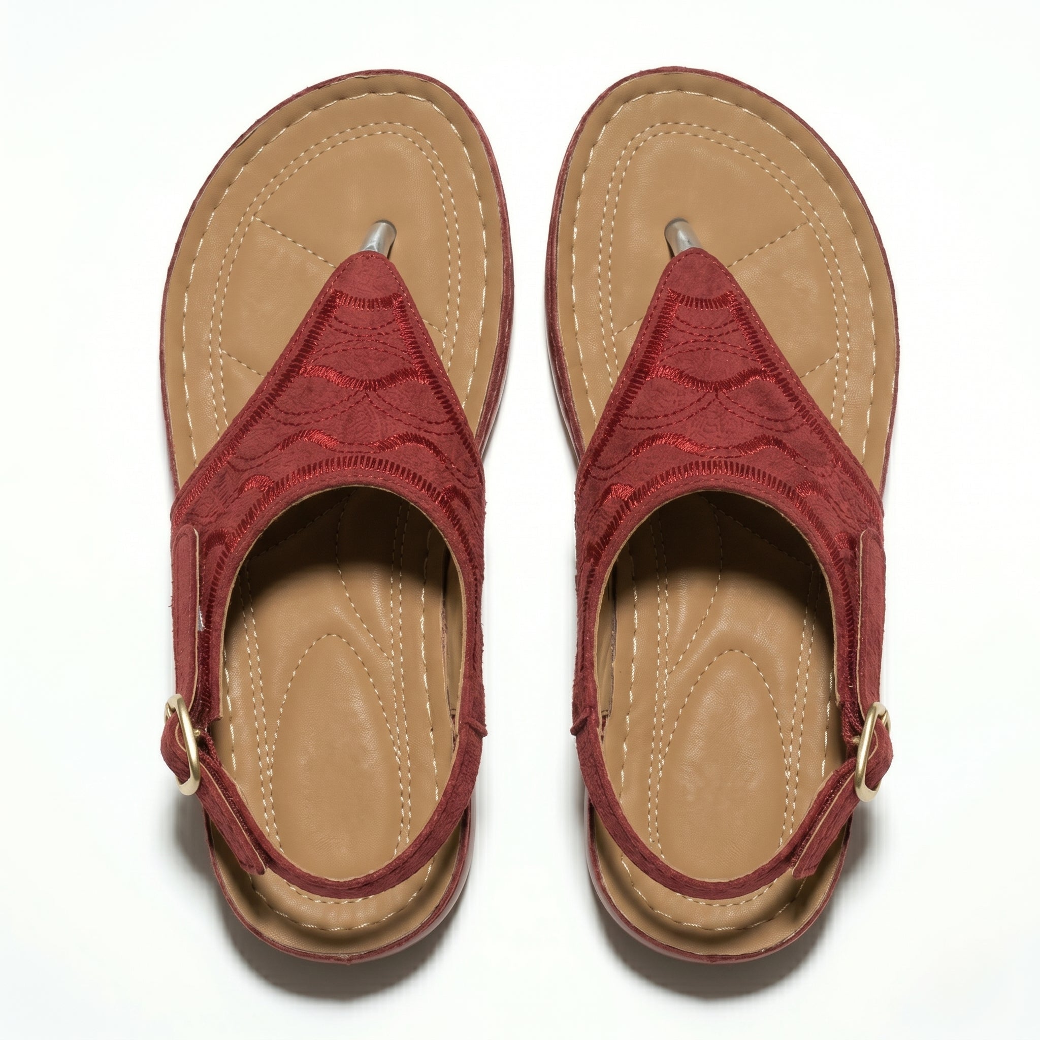 Elena - Women's Breathable Orthopedic Sandals - Sandals - Red - Parker&Brooks