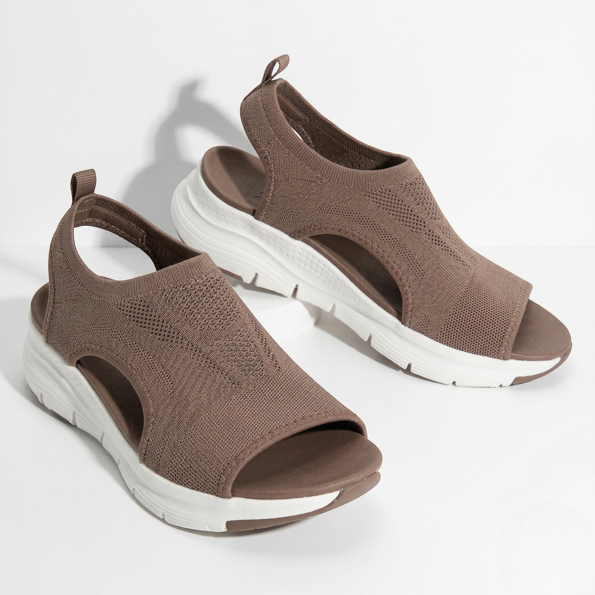 Eliza - Women's Orthopedic Open Toe Sandals - Sandals - Dark Brown - Parker&Brooks