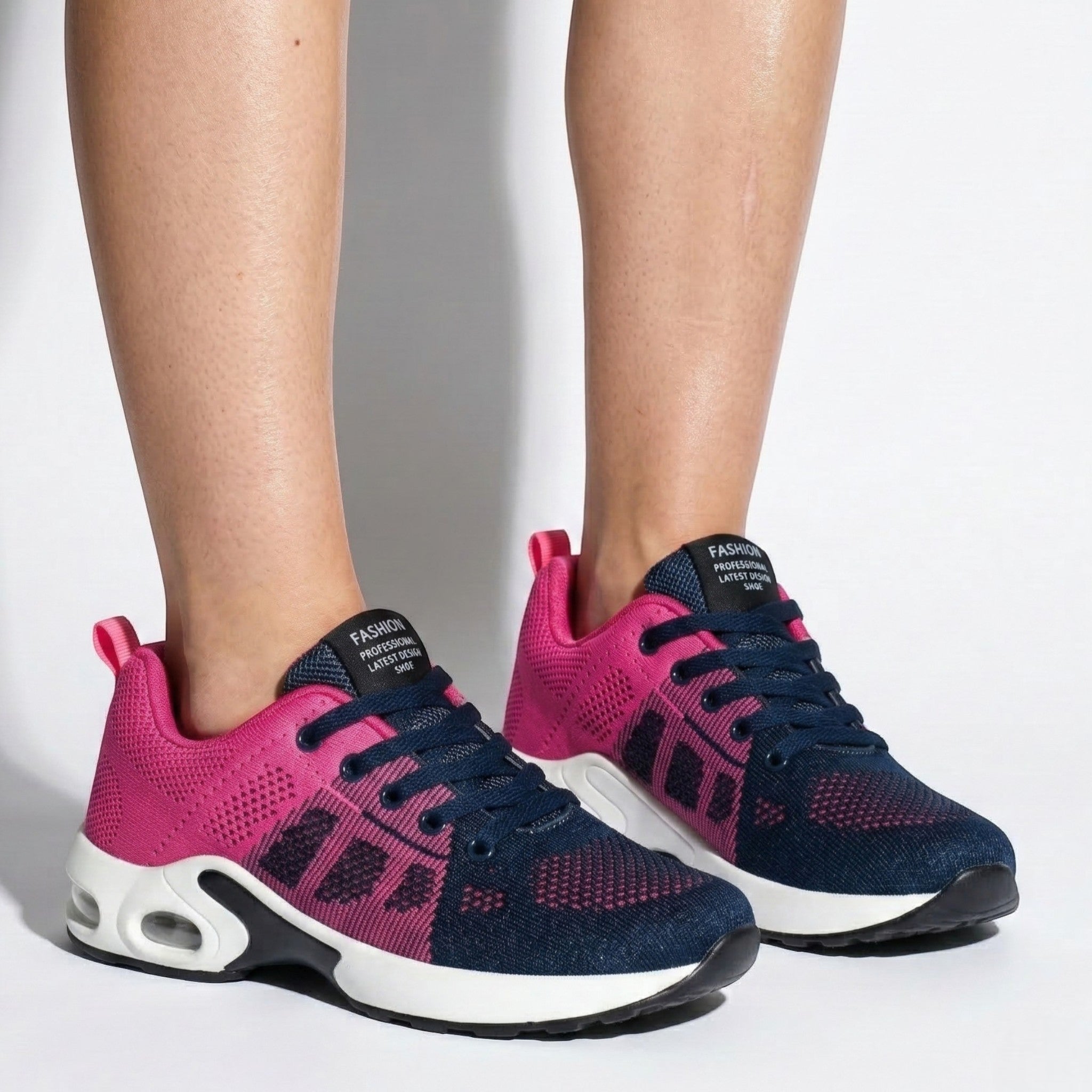 Ella - Women's Orthopedic Air Cushioning Sneakers - Sneakers - Blue - Parker&Brooks