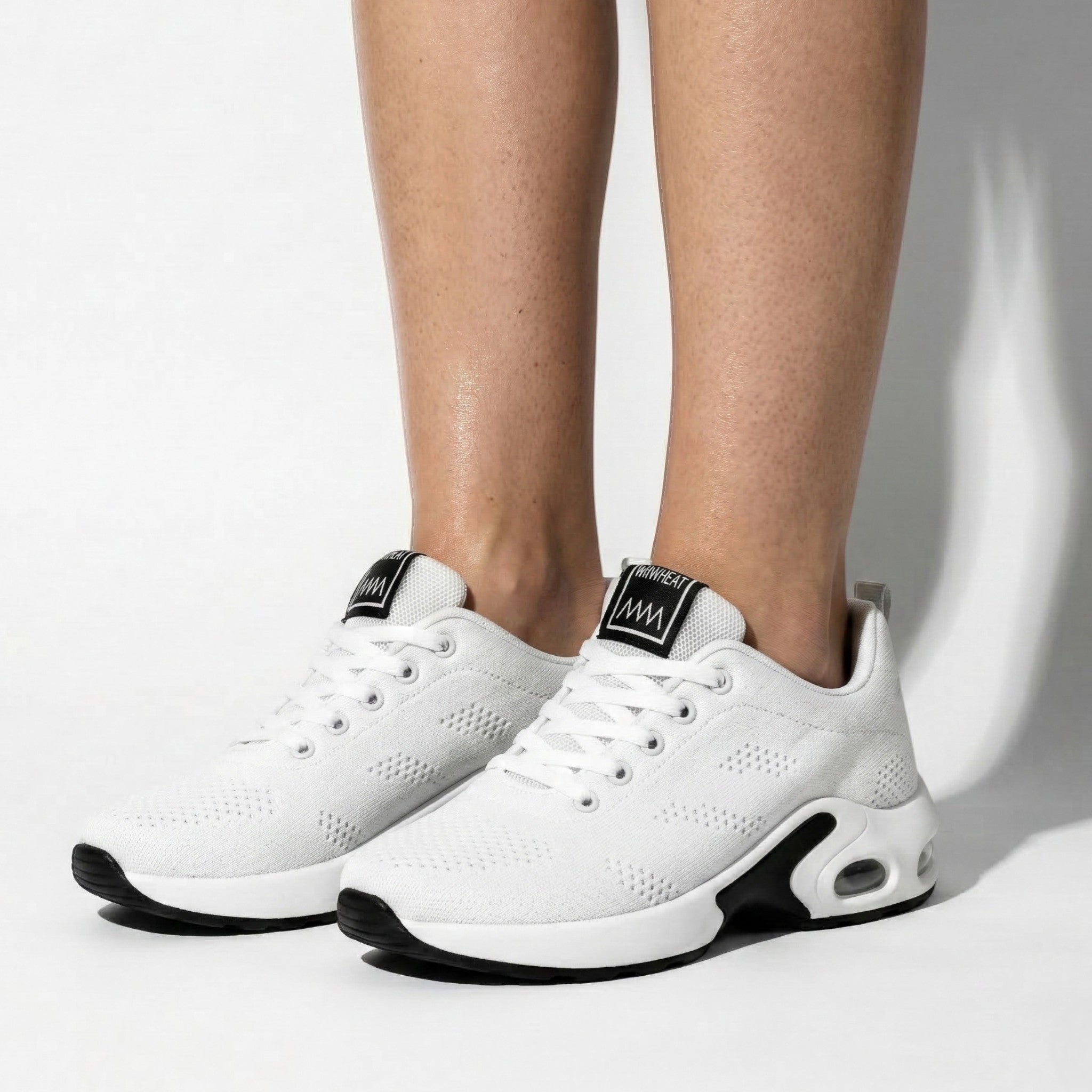 Ella - Women's Orthopedic Air Cushioning Sneakers - Sneakers - White - Parker&Brooks
