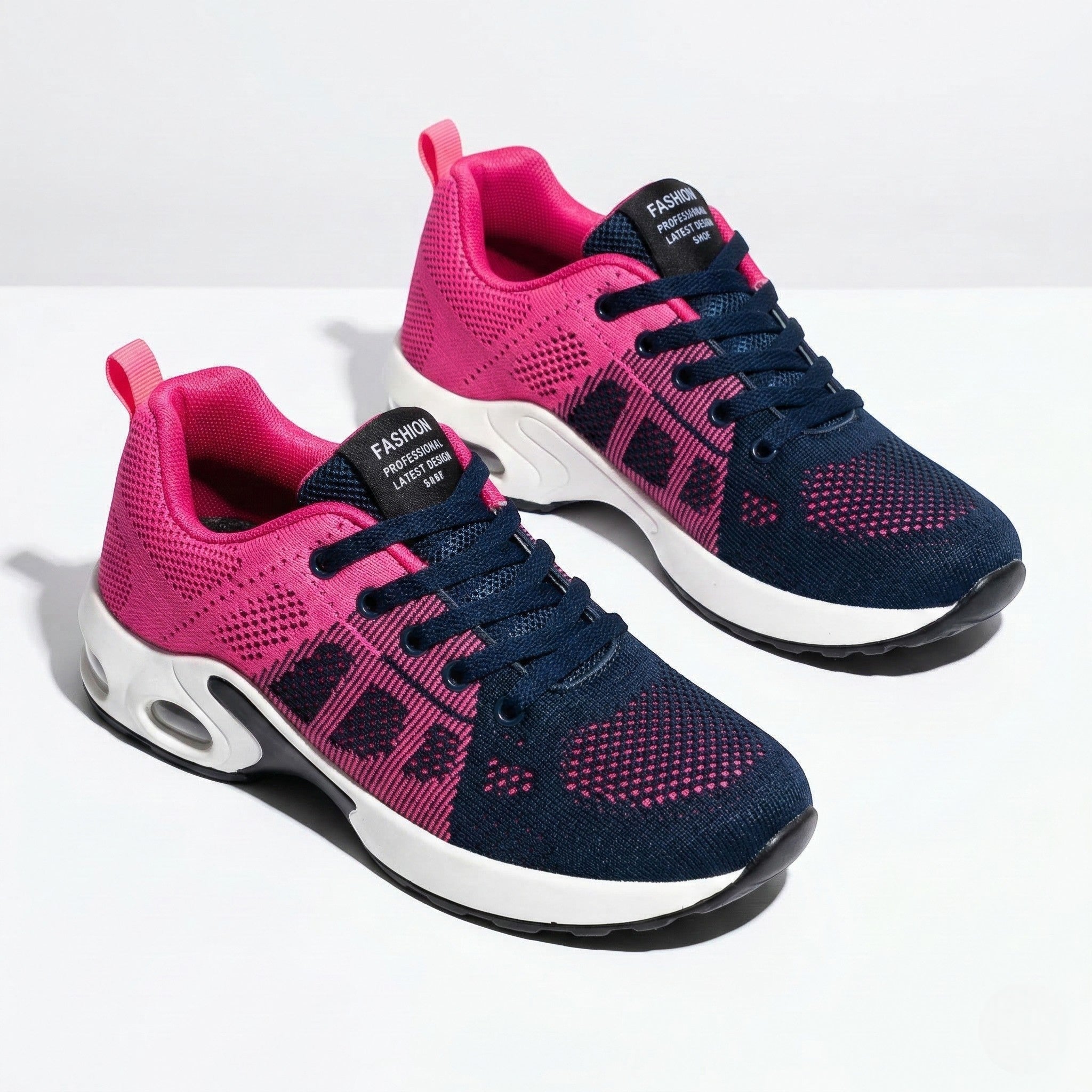 Ella - Women's Orthopedic Air Cushioning Sneakers - Sneakers - Blue - Parker&Brooks