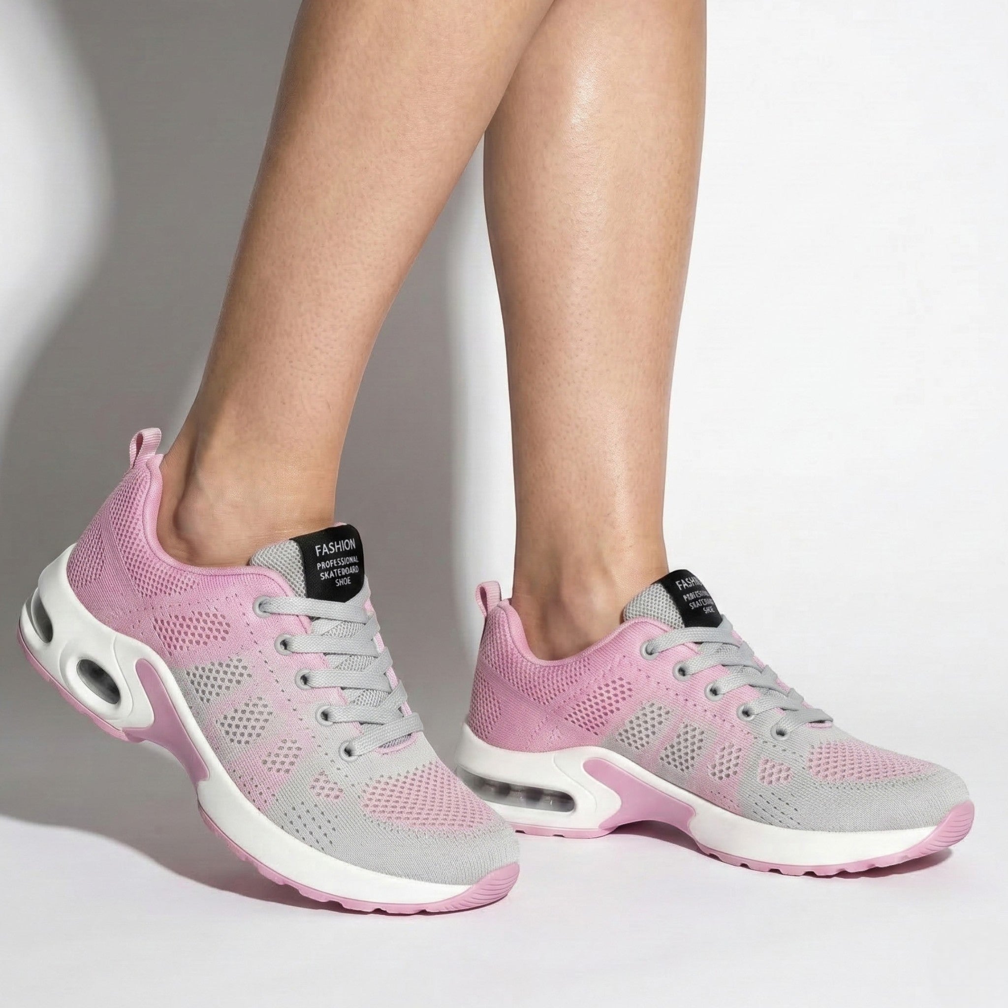 Ella - Women's Orthopedic Air Cushioning Sneakers - Sneakers - Pink - Parker&Brooks