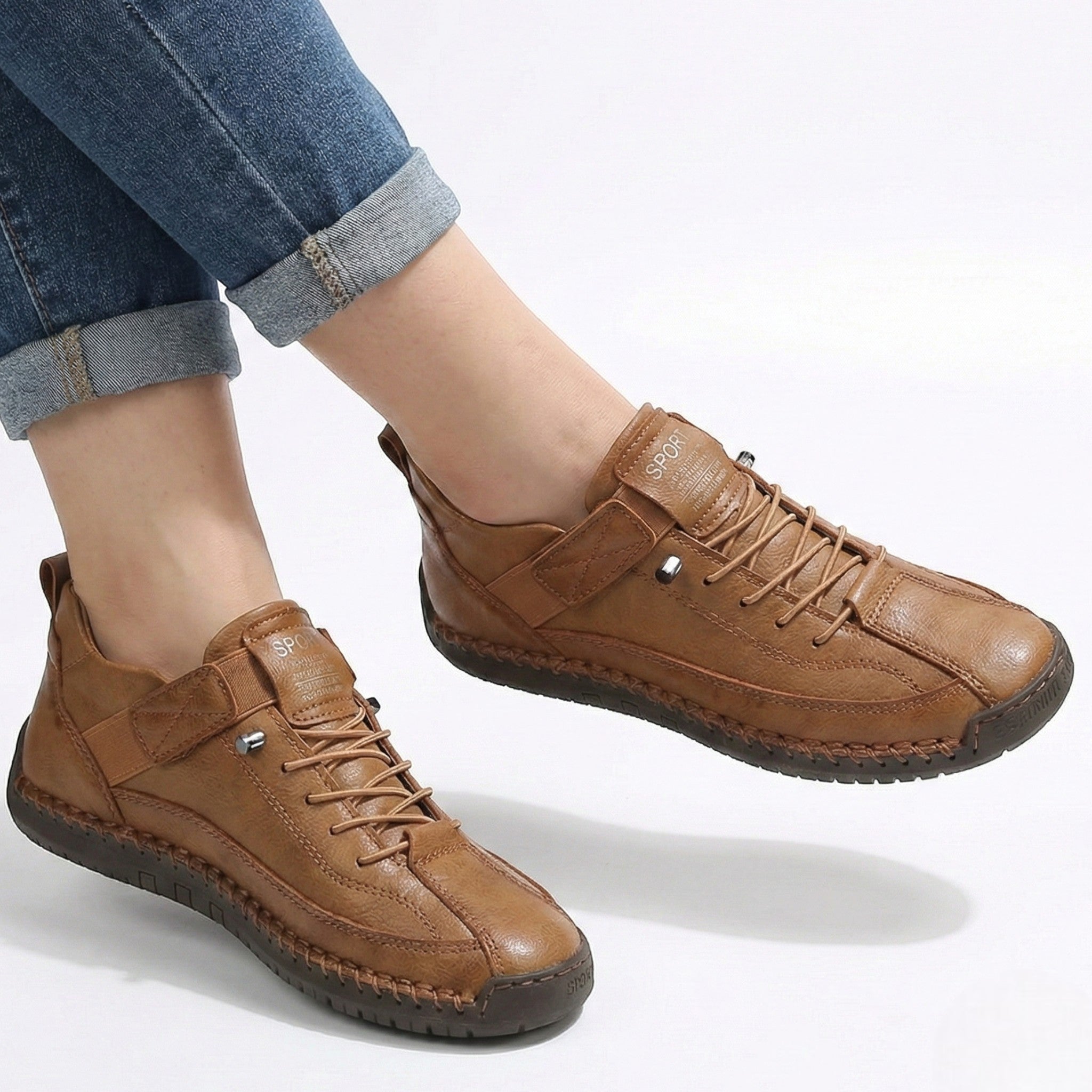 Elodie - Women's Lightweight Sneakers - Sneakers - Brown - Parker&Brooks