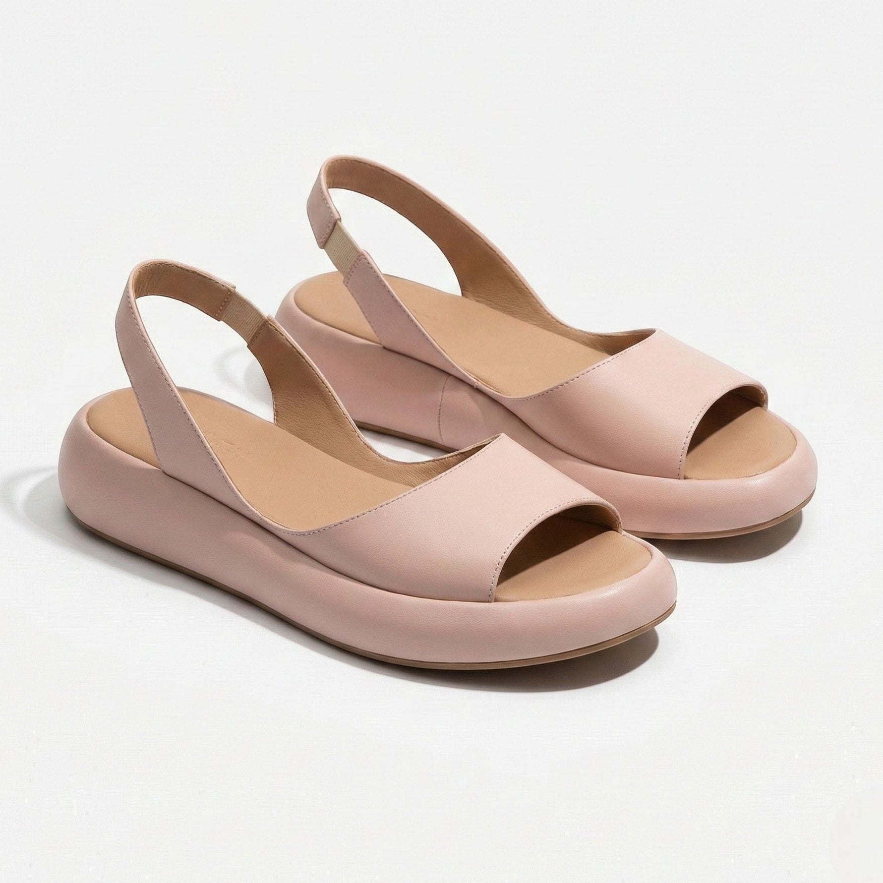 Erin - Women's Lightweight Slip On Summer Sandals - Footwear - Pink - Parker&Brooks