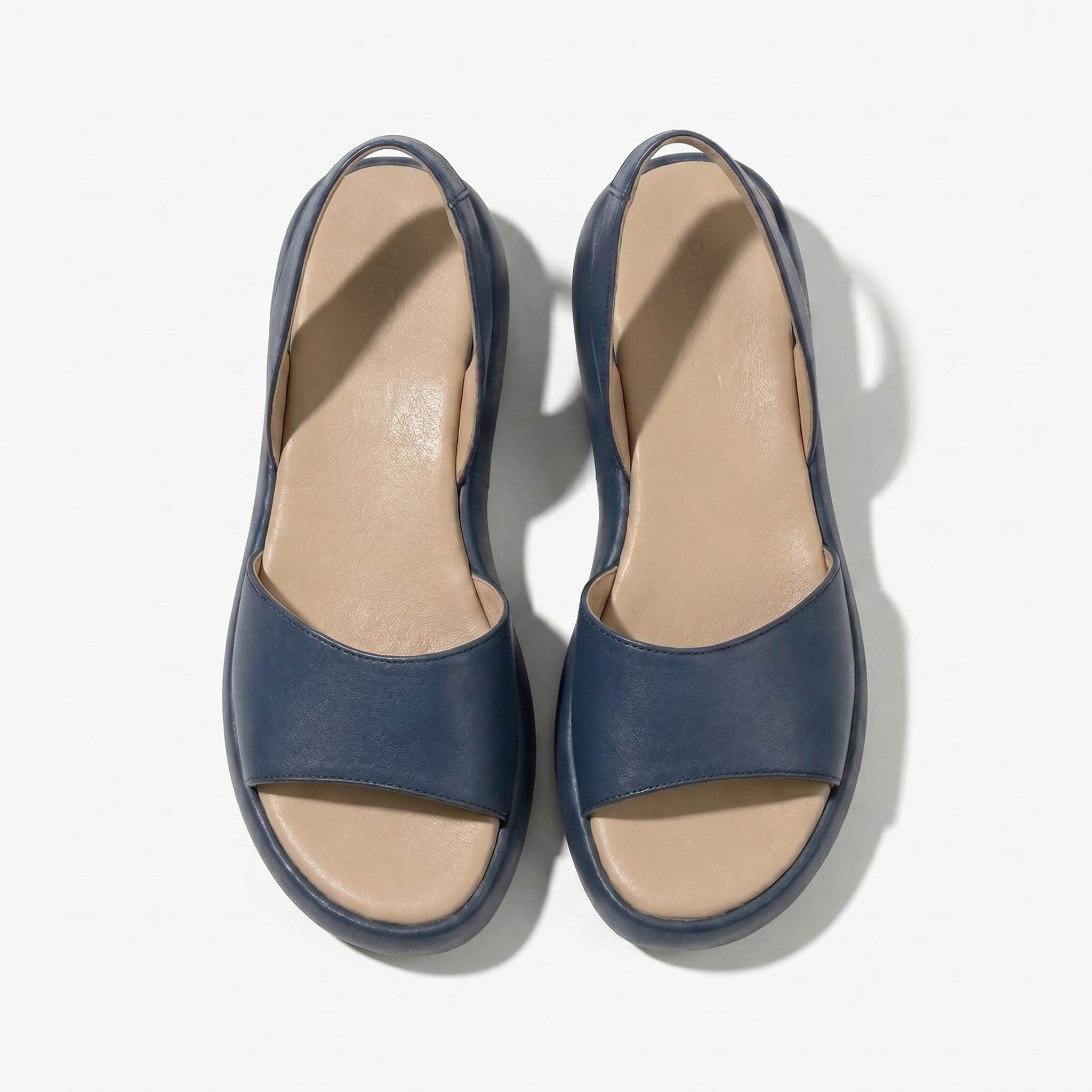 Erin - Women's Lightweight Slip On Summer Sandals - Footwear - Blue - Parker&Brooks