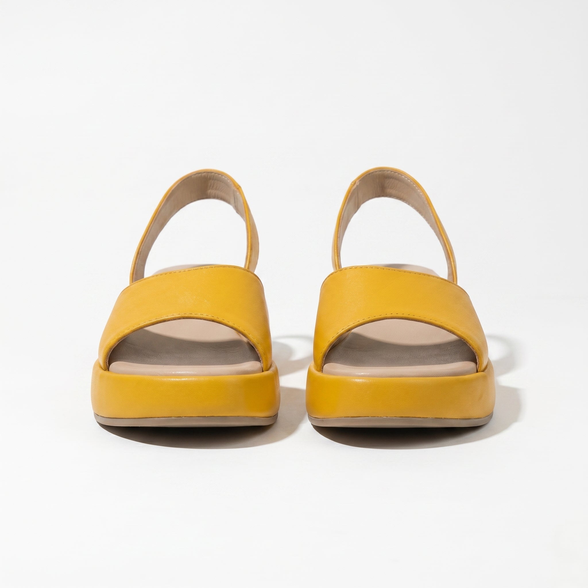 Erin - Women's Lightweight Slip On Summer Sandals - Footwear - Yellow - Parker&Brooks