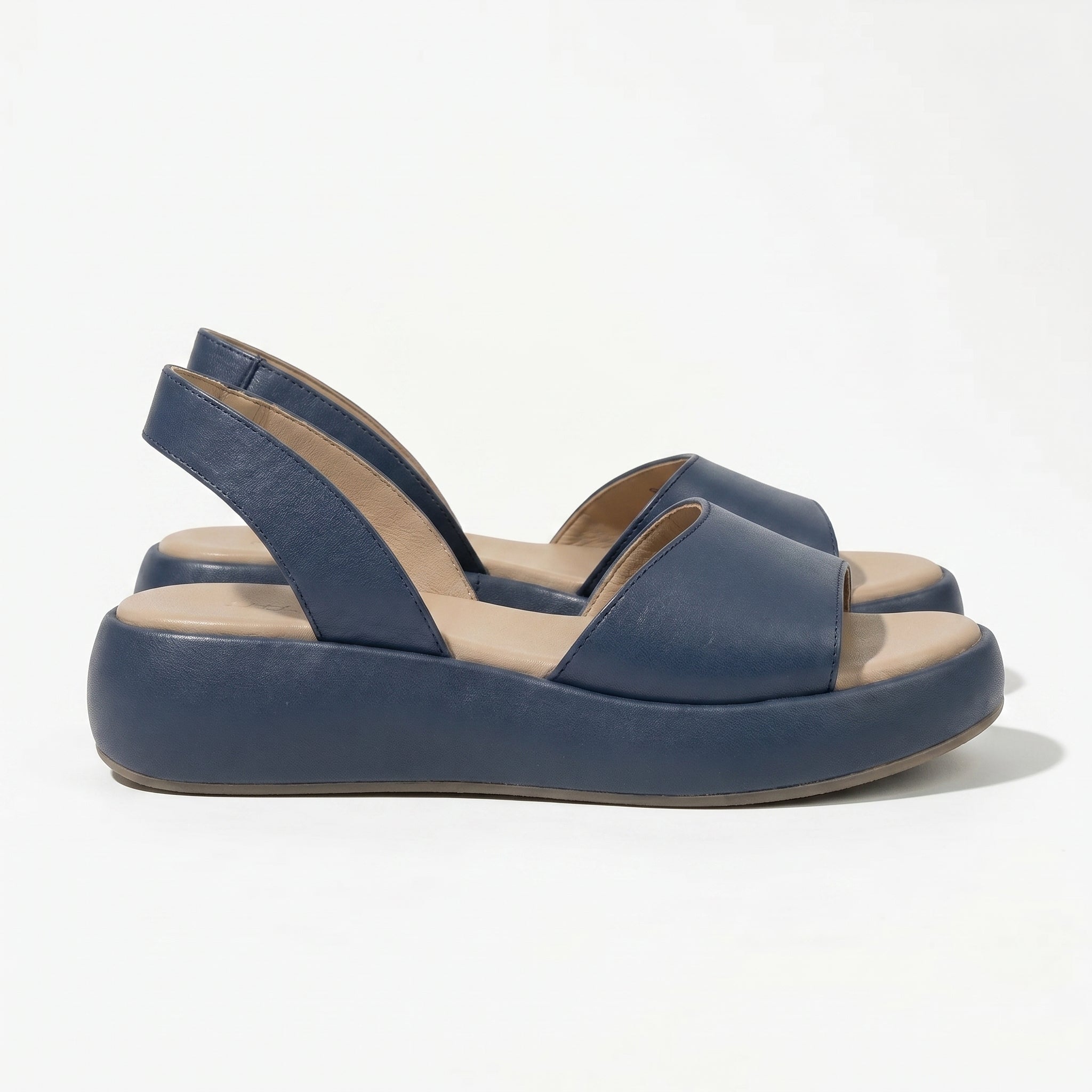 Erin - Women's Lightweight Slip On Summer Sandals - Footwear - Blue - Parker&Brooks