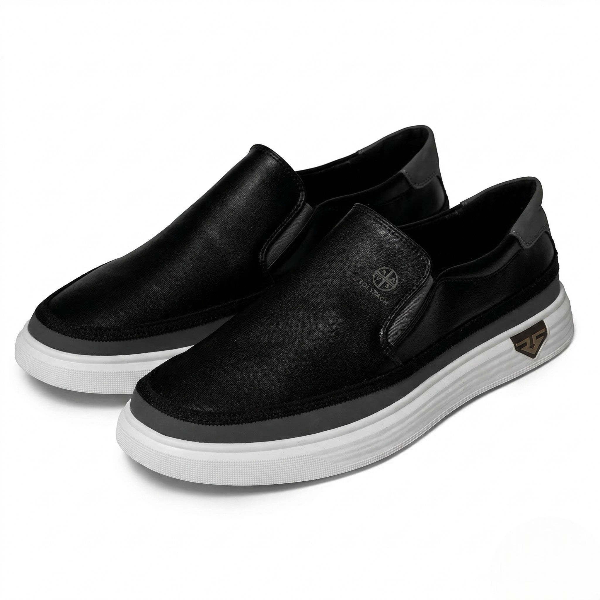 Ethan - Men's Casual Slip - On Sneaker - Sneakers - Black - Parker&Brooks