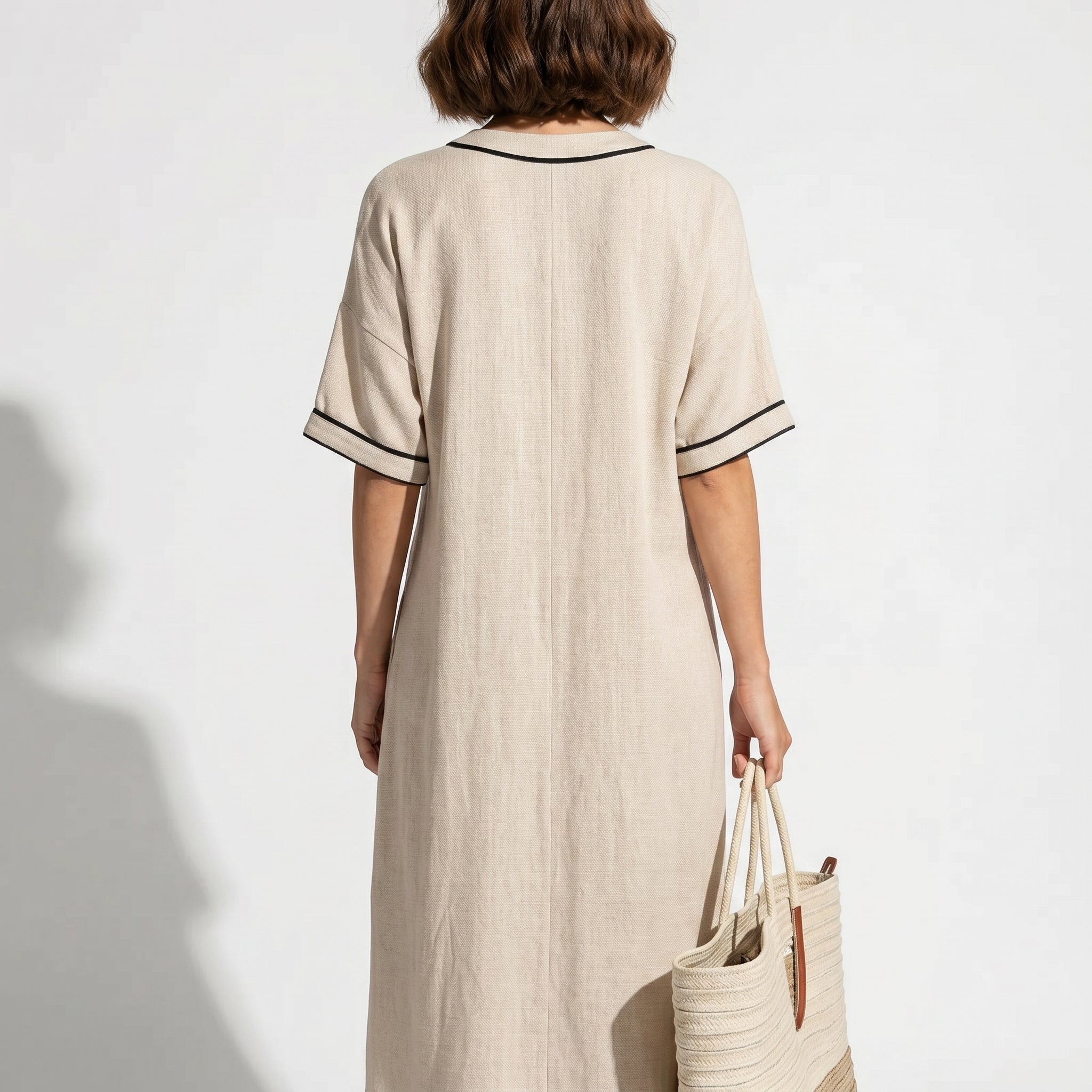 Evie - Women's Summer Maxi Dress - Dress - Apricot - Parker&Brooks