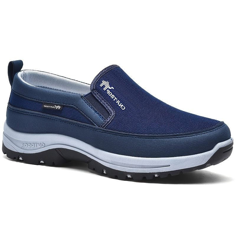 George - Men's Orthopedic Slip - On Sneakers - Trainers - Blue - Parker&Brooks