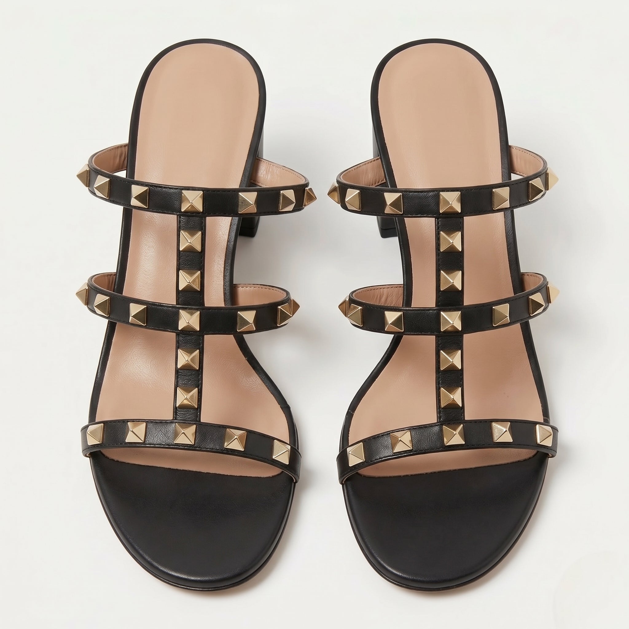 Harriet – Women's Elegant Block Heel Sandals - Sandals & Slides - Black - Parker&Brooks