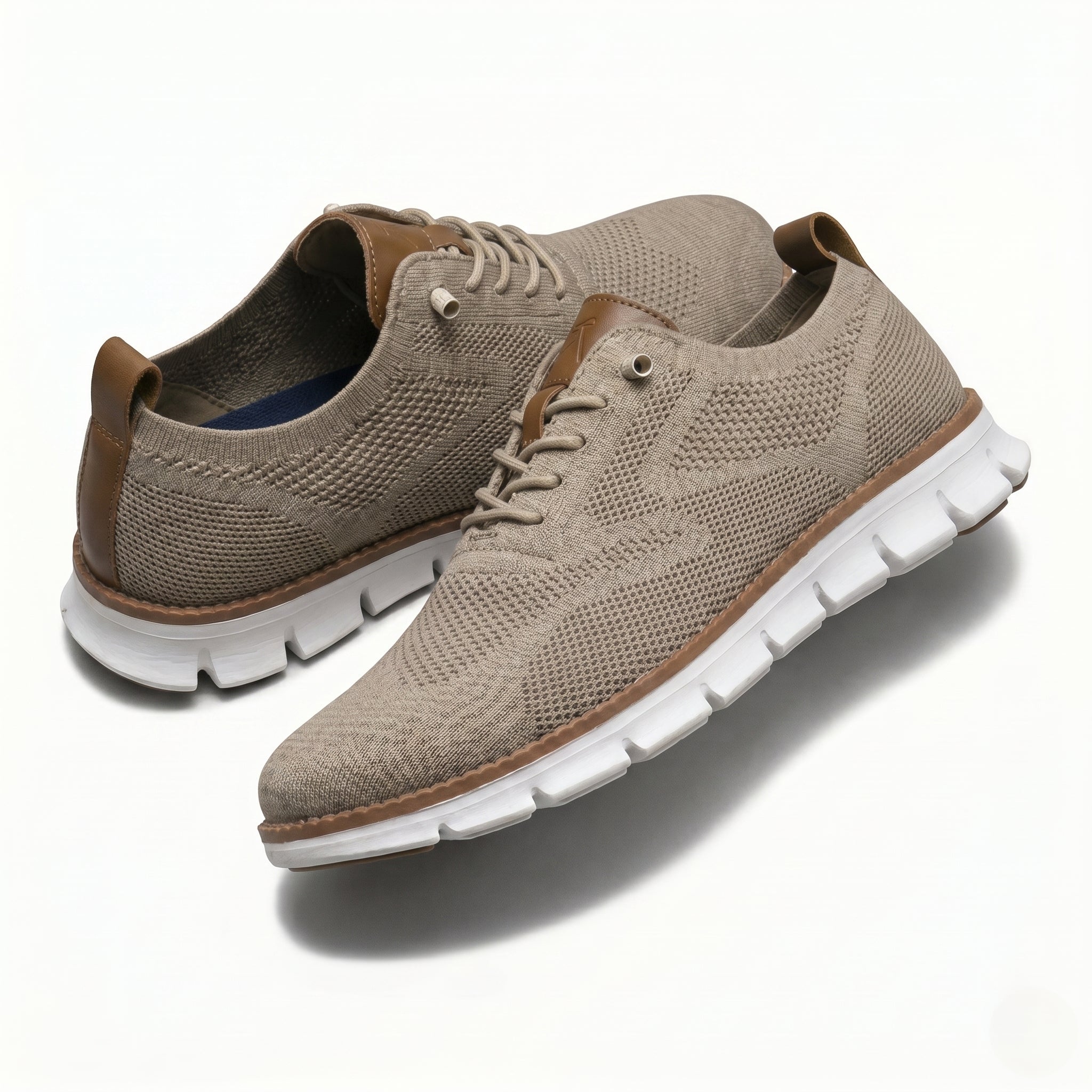 Harry - Men's Breathable Mesh Sneakers - Shoes - Brown - Parker&Brooks