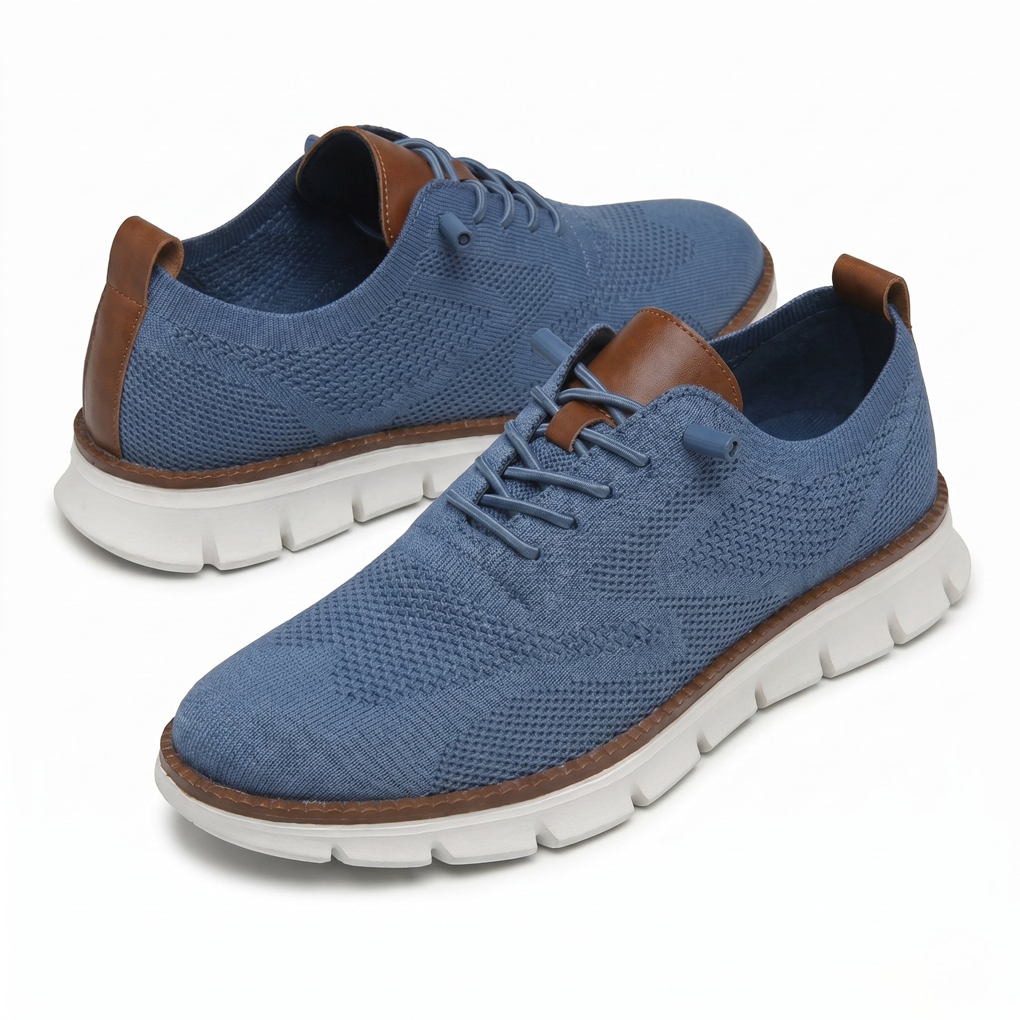 Harry - Men's Breathable Mesh Sneakers - Shoes - Blue - Parker&Brooks