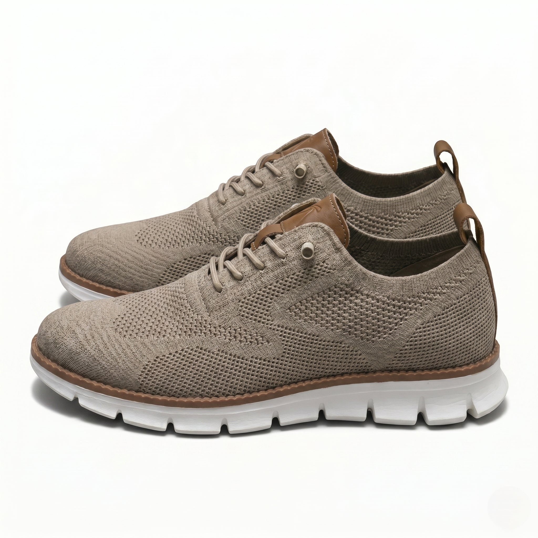 Harry - Men's Breathable Mesh Sneakers - Shoes - Brown - Parker&Brooks