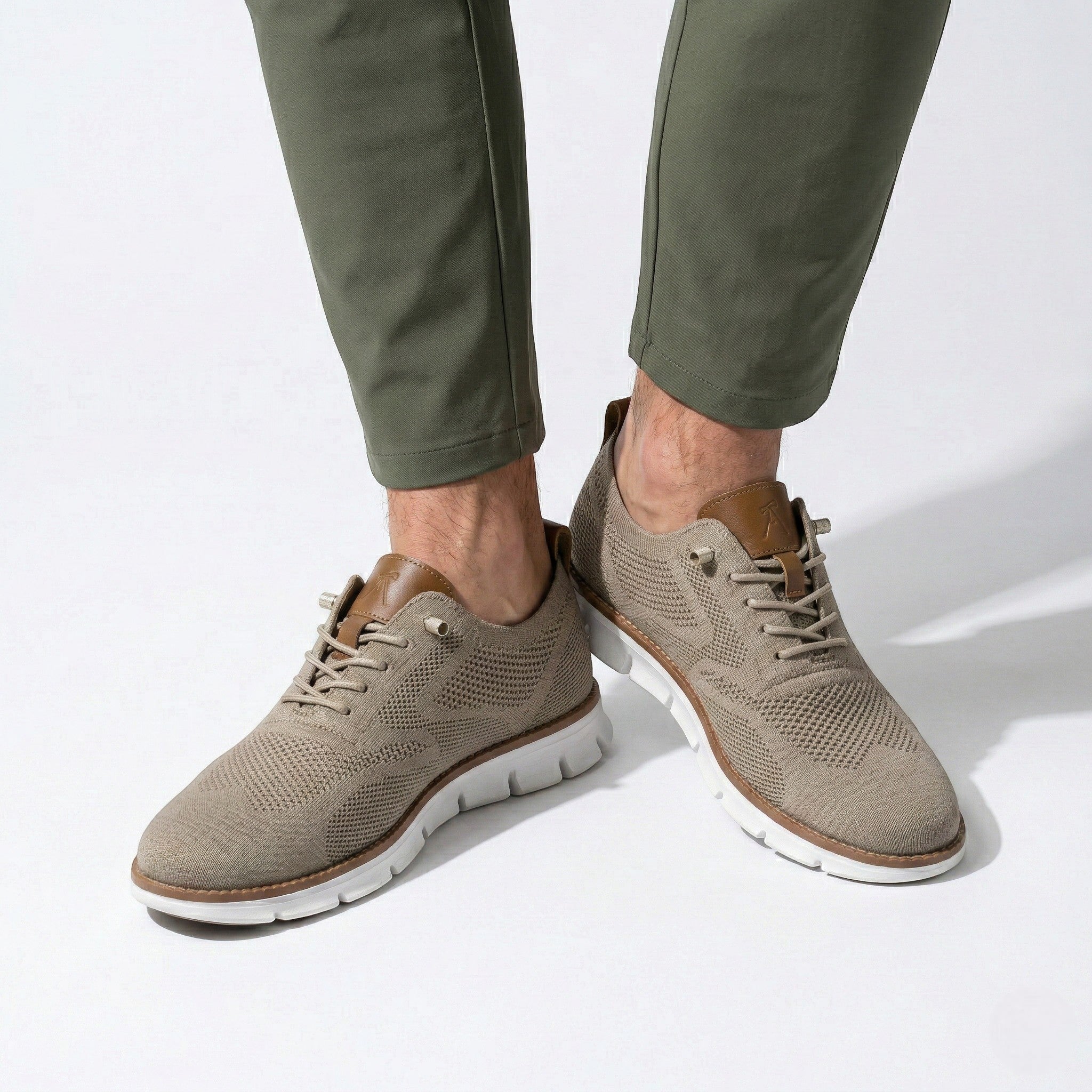 Harry - Men's Breathable Mesh Sneakers - Shoes - Brown - Parker&Brooks