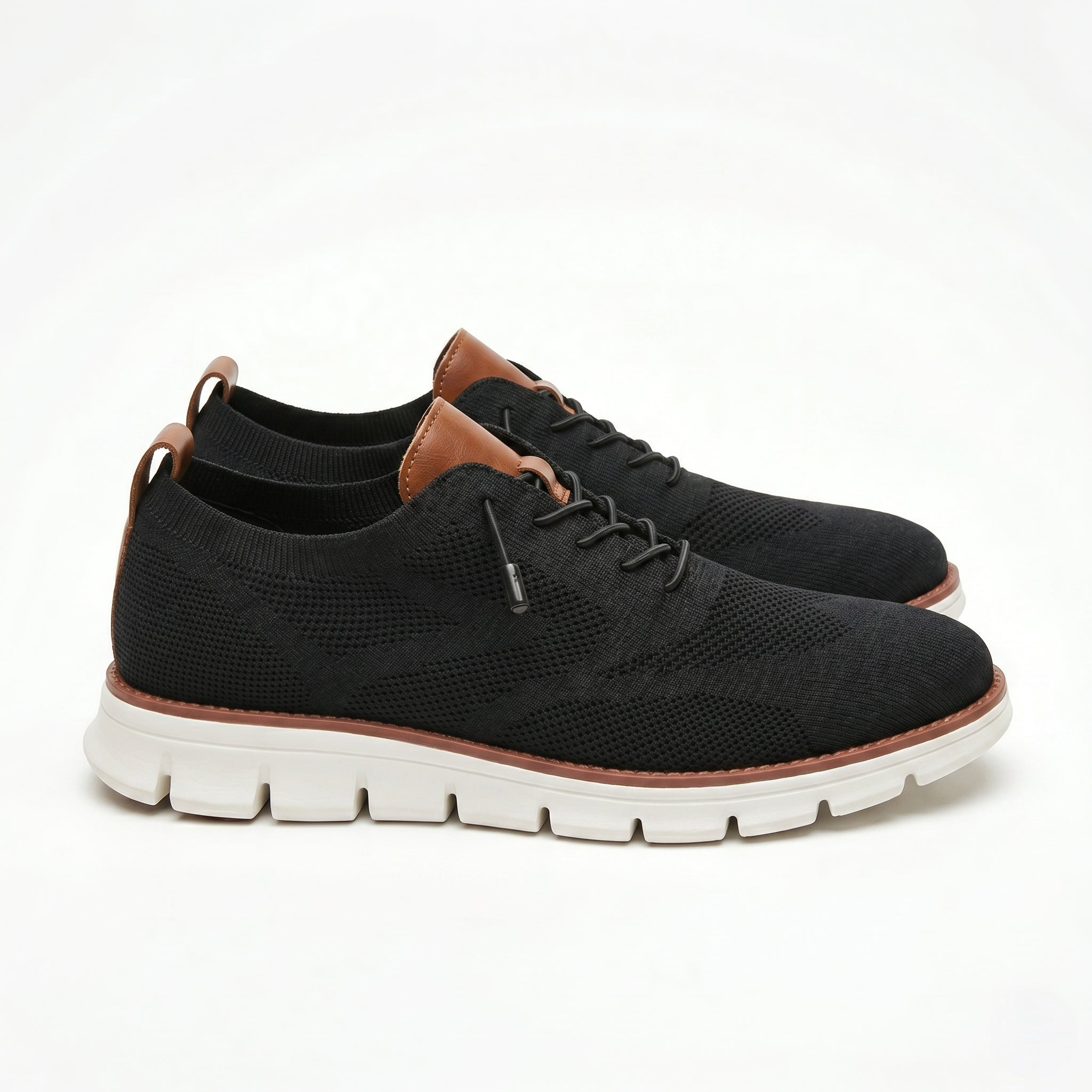 Harry - Men's Breathable Mesh Sneakers - Shoes - Black - Parker&Brooks