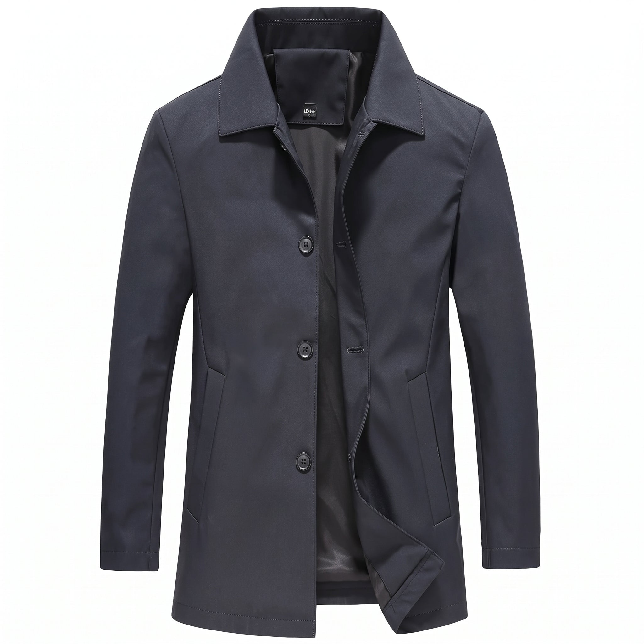 Hermann - Men's Transitional Jacket with Side Pockets - Jackets - Blue - Parker&Brooks