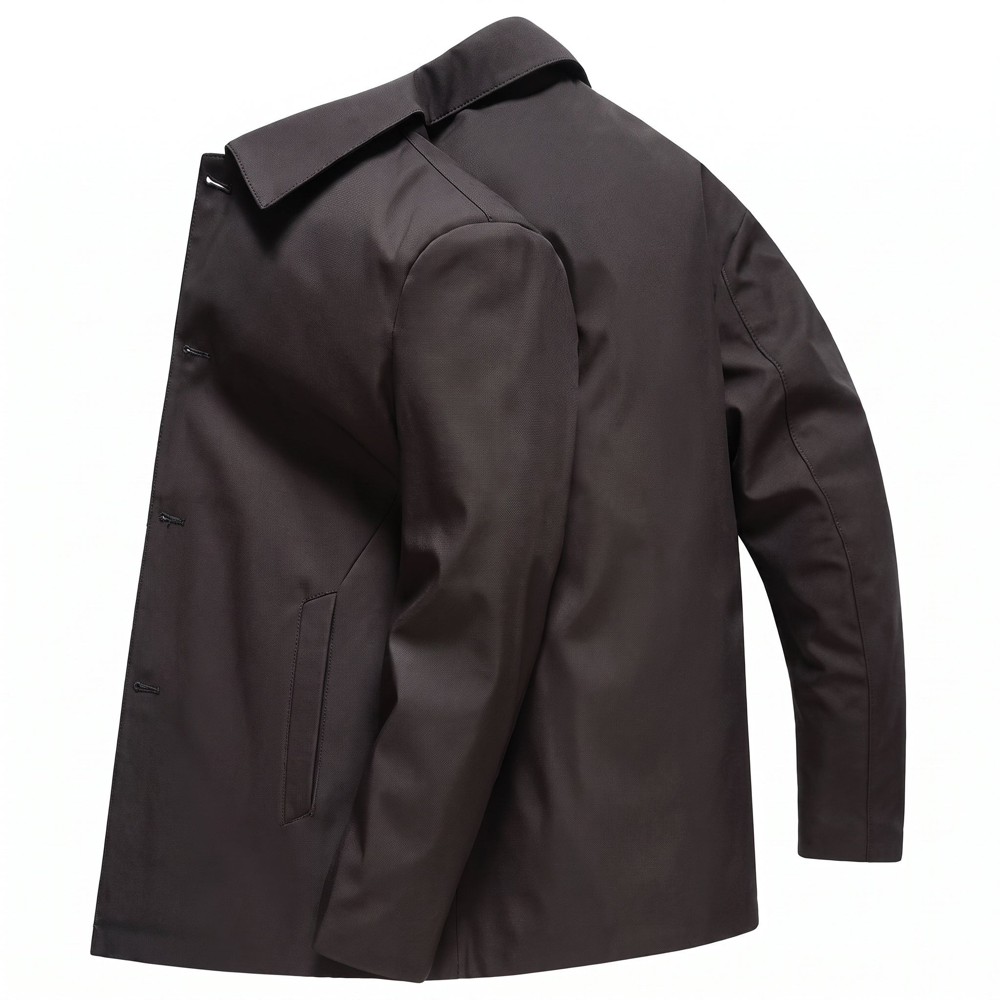 Hermann - Men's Transitional Jacket with Side Pockets - Jackets - Black - Parker&Brooks