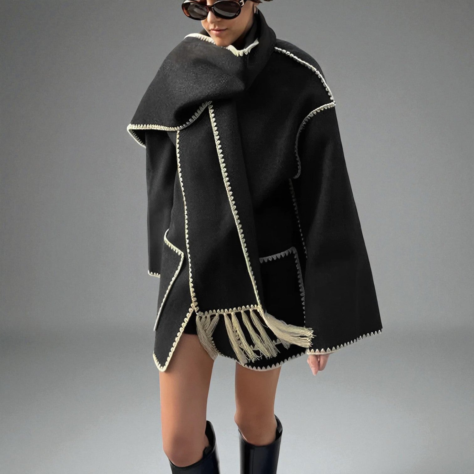 Mira – Women's Jacket with Shawl Collar