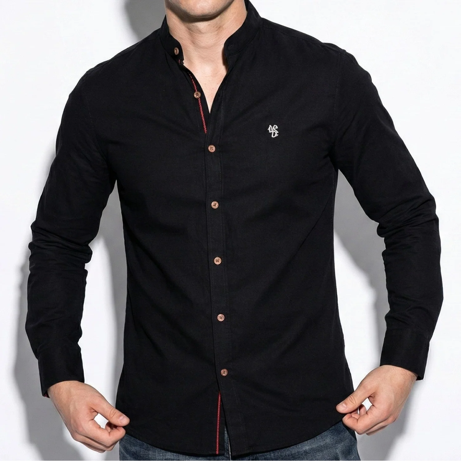 Christopher – Men’s Long Sleeve Shirt with Classic Collar