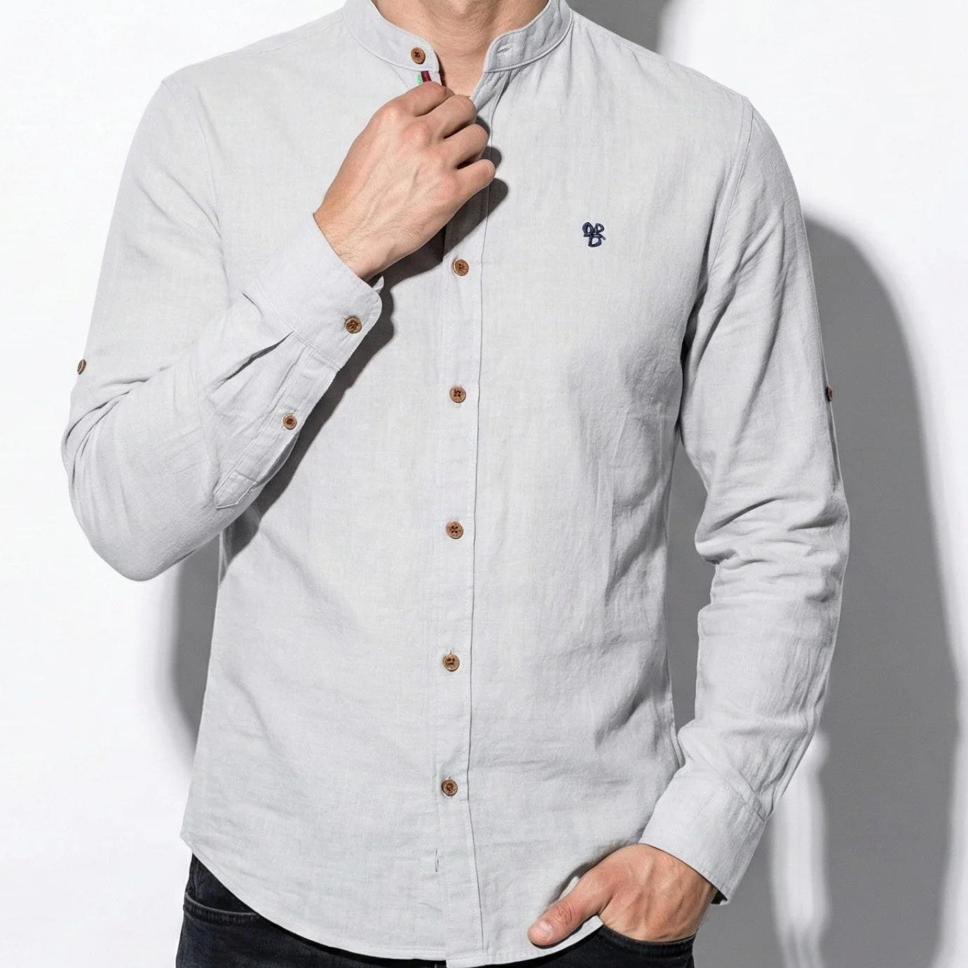 Christopher – Men’s Long Sleeve Shirt with Classic Collar